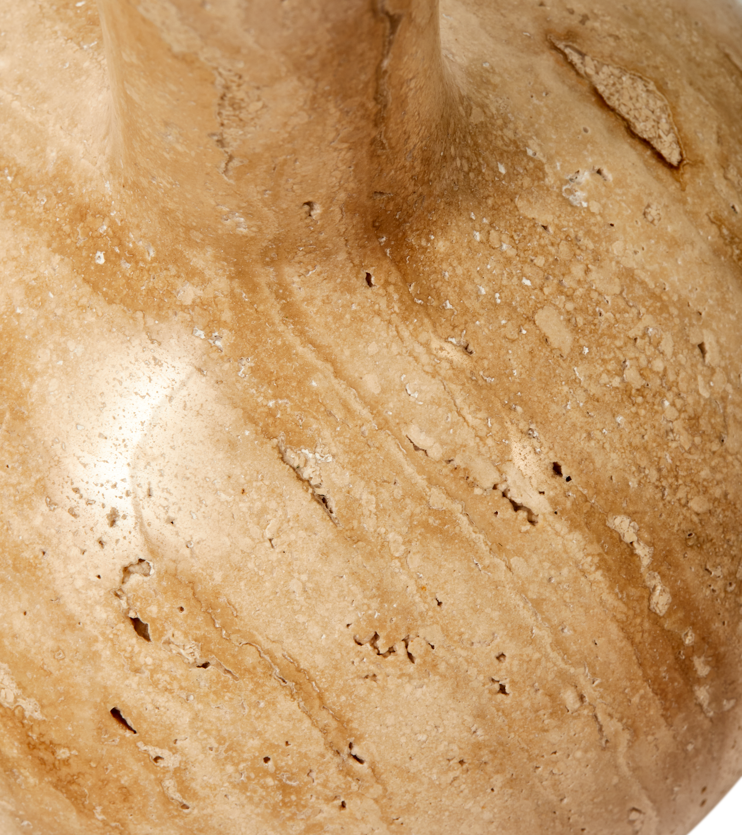 HERITAGE BELL Kerzenständer beige Travertin