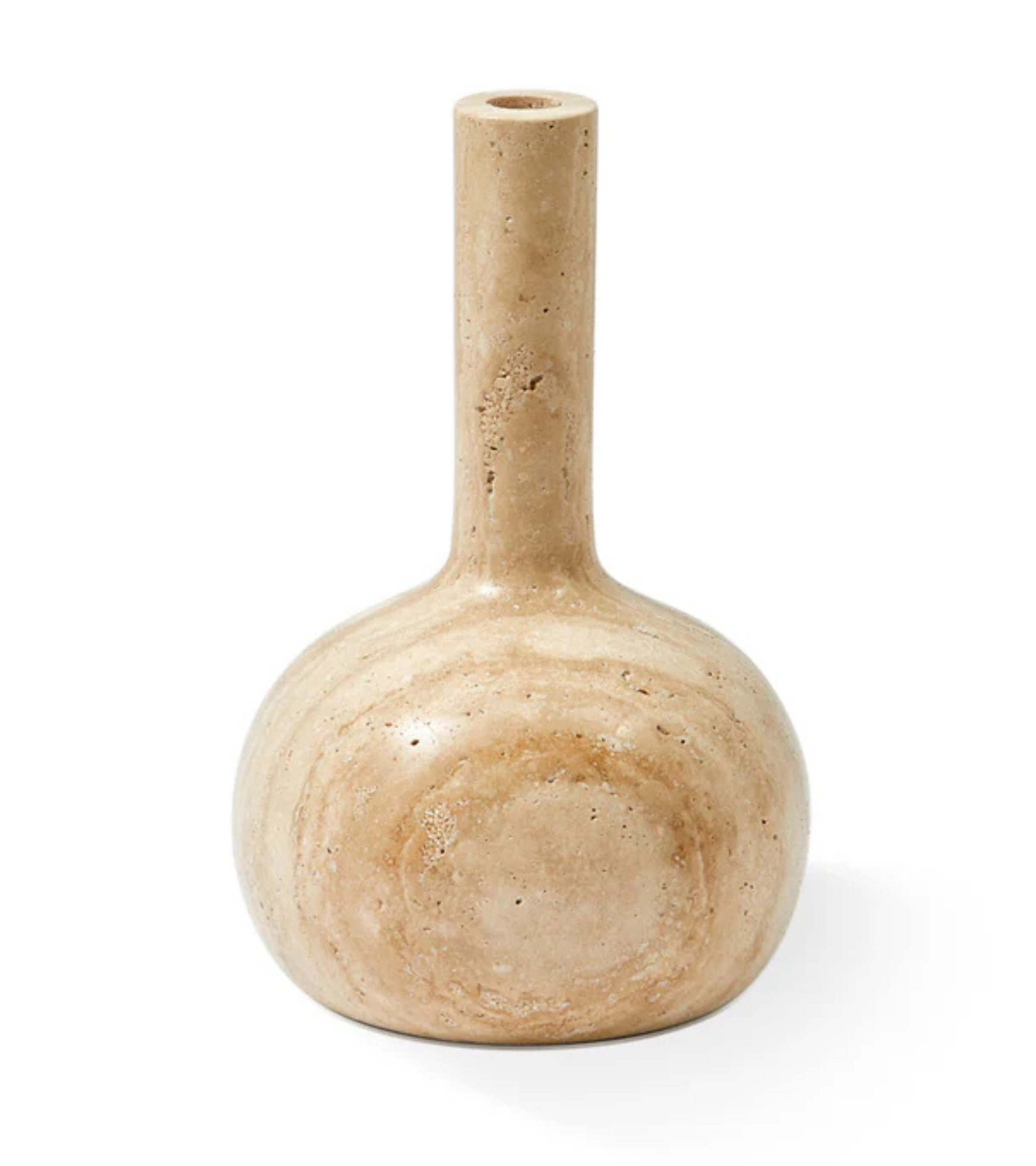 HERITAGE BELL Kerzenständer beige Travertin