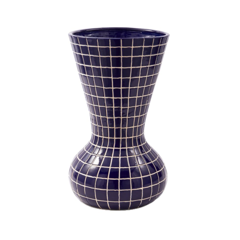 HAMAM Vase dunkelblau