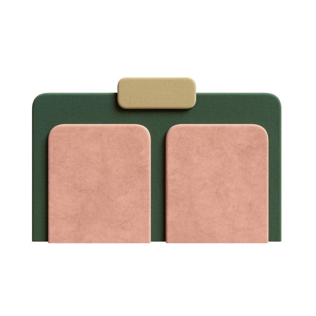 Wezgłowie PLUM 7 różowy z zielonym Happy Barok Eye on Design