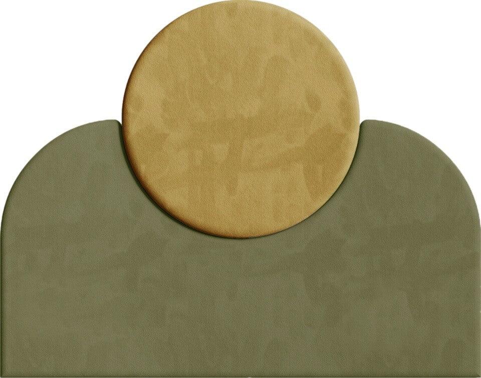 Wezgłowie SUNSET 2 żółto-oliwkowy Happy Barok Eye on Design