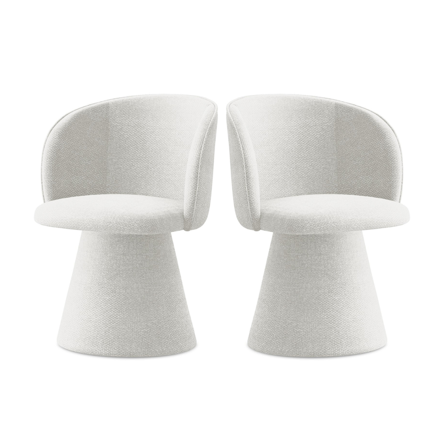 MAIA Chair White Boucle