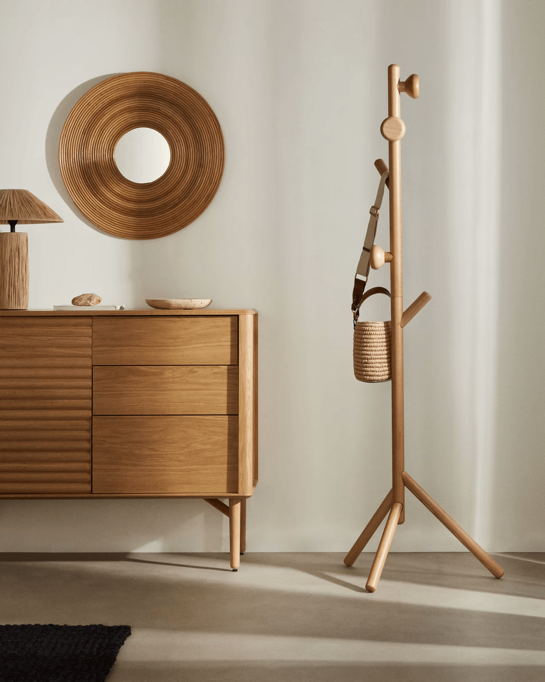 Wieszak NADUE lite drewno bukowe La Forma Eye on Design
