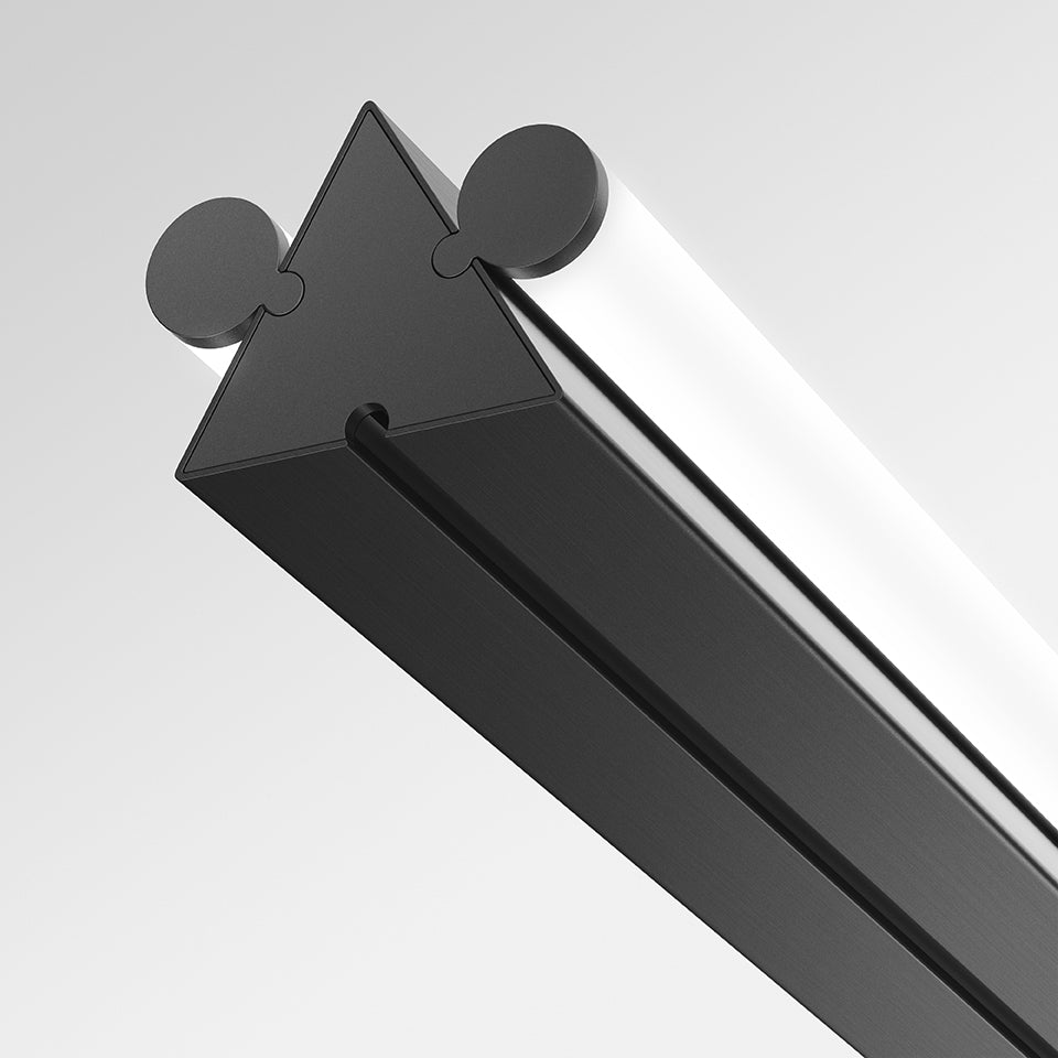 DREISPITZ HORIZONTAL black pendant lamp