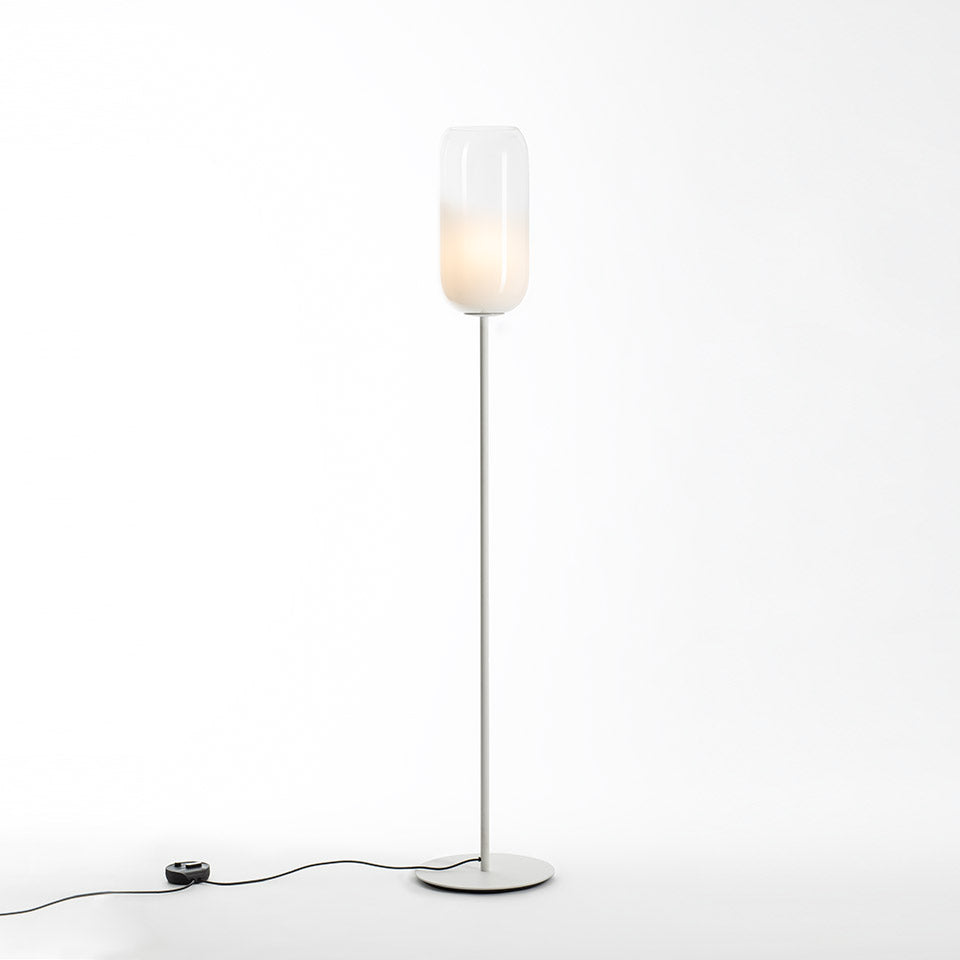 GOPLE Floor Lamp White with White Base