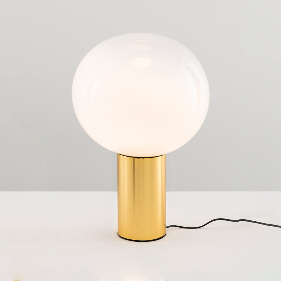 LAGUNA satin brass table lamp