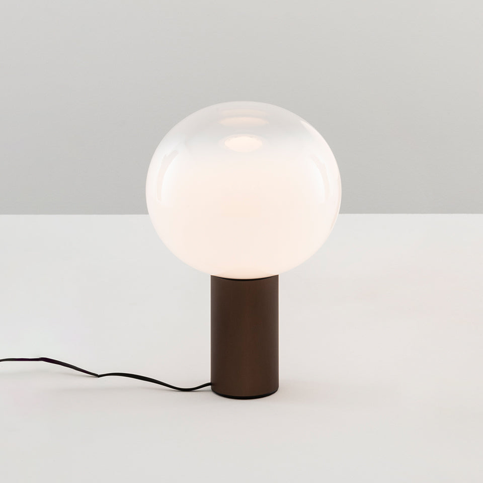 Tischlampe LAGUNA satiniert braun