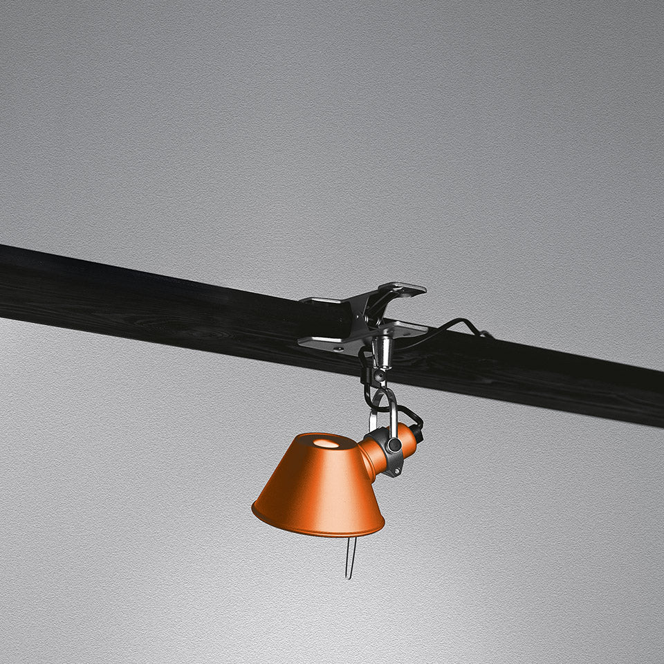 Klemmlampe TOLOMEO PINZA MICRO orange
