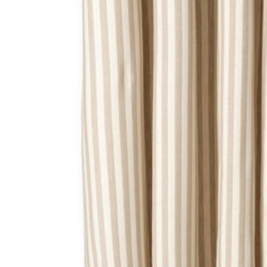 Duschvorhang CHAMBRAY weiß mit beige