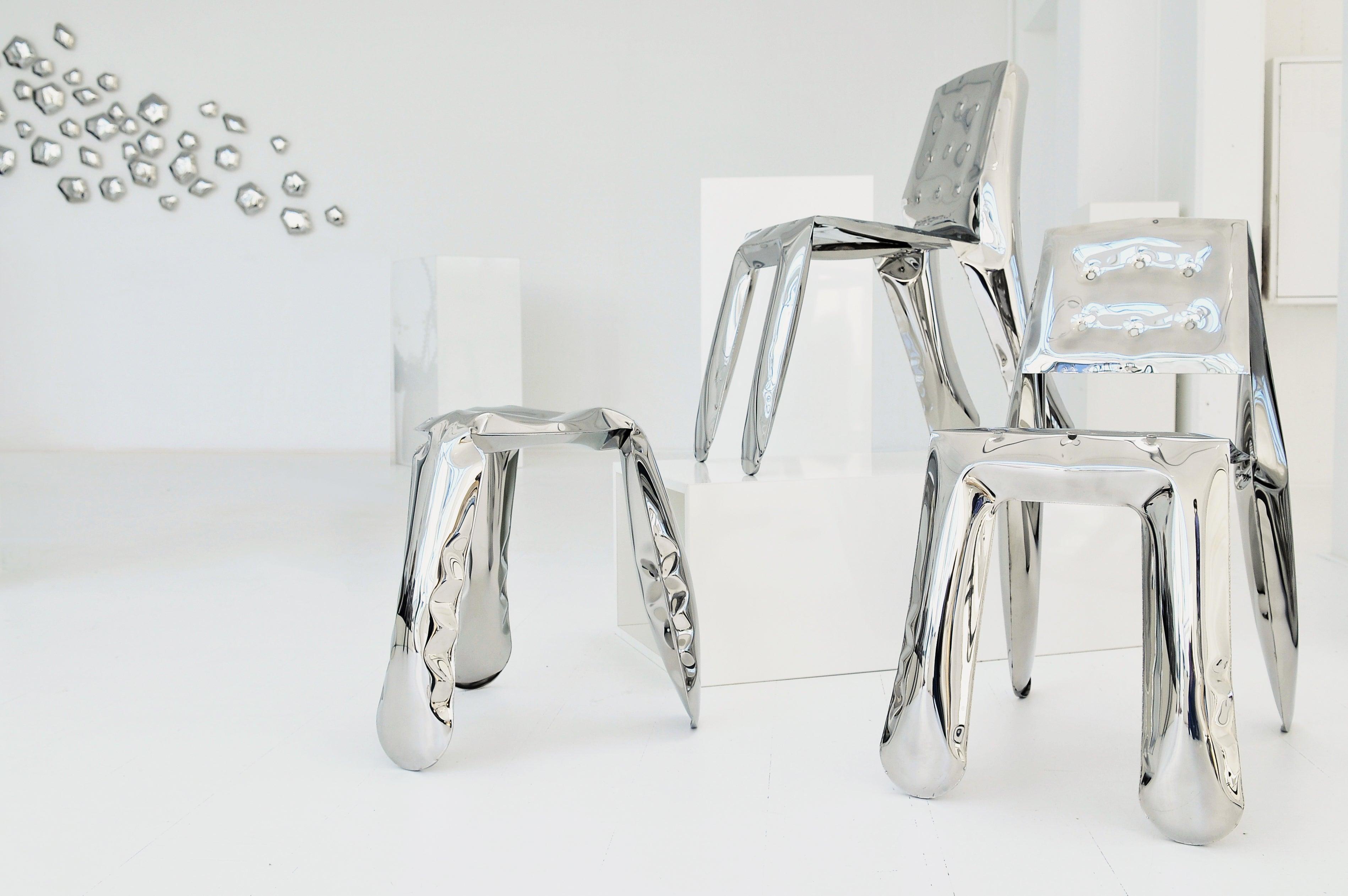 Zestaw dekoracyjnych wieszaków KAMYKI inox Zieta Studio Eye on Design