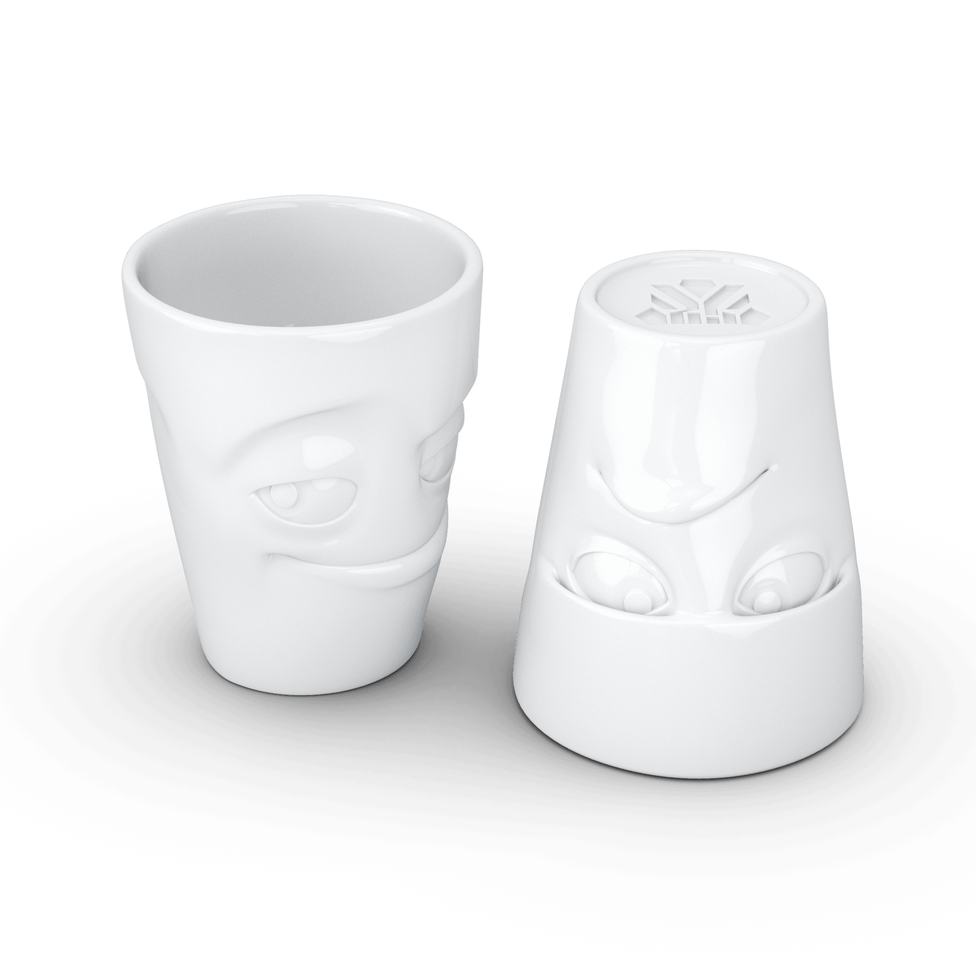 Zestaw kubków GRUMPY & IMPISH biały – 58products