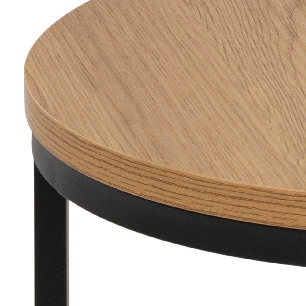 Zestaw okrągłych stolików SPIRO drewniany Home Essentials Eye on Design