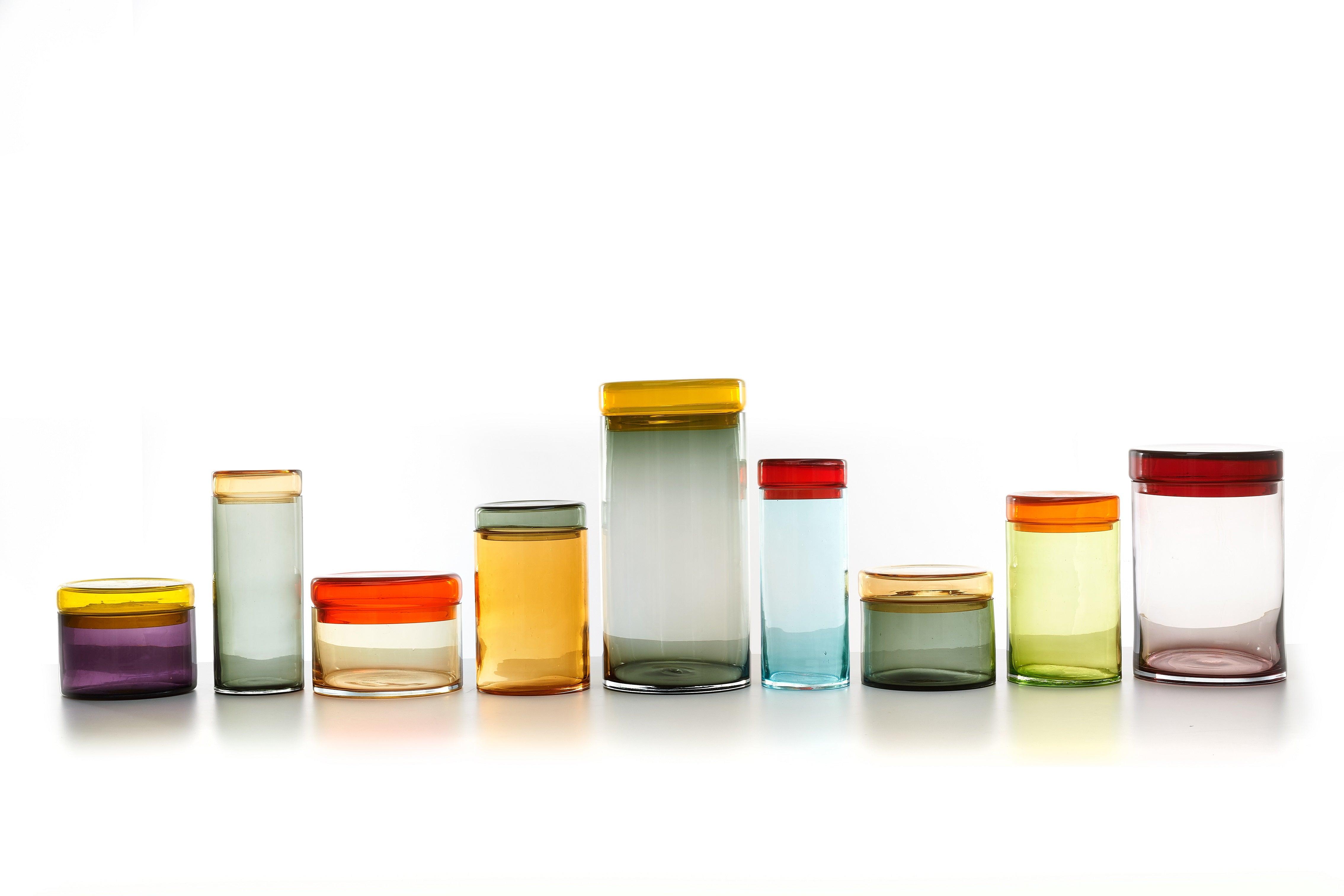 Zestaw słoików CAPS AND JARS BIG kolorowy Pols Potten Eye on Design