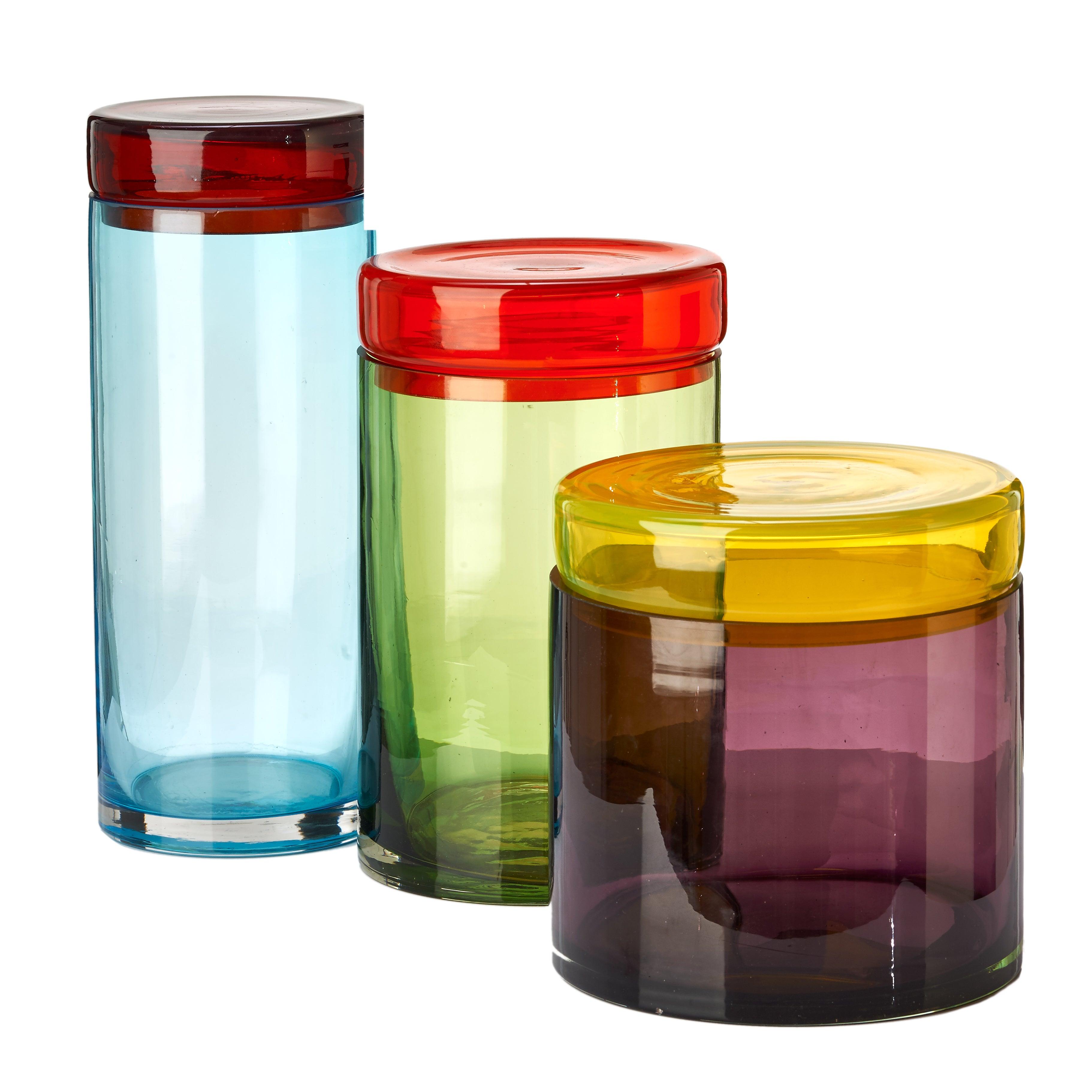 Zestaw słoików CAPS AND JARS kolorowy Pols Potten Eye on Design