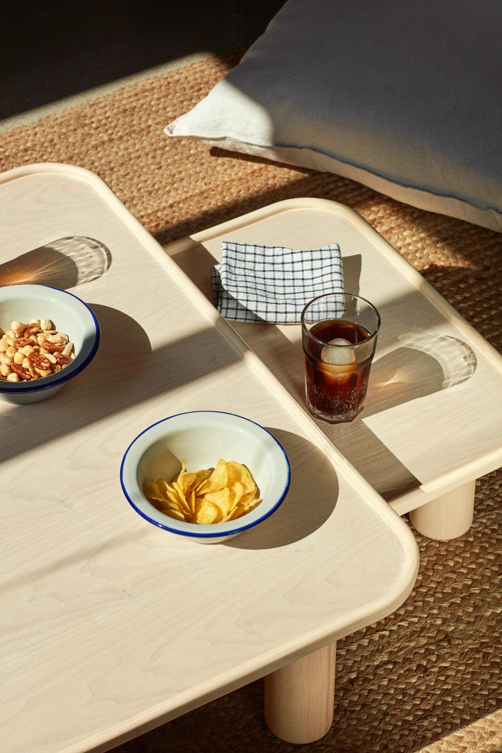 Zestaw stolików kawowych NEST drewniany Teulat Eye on Design
