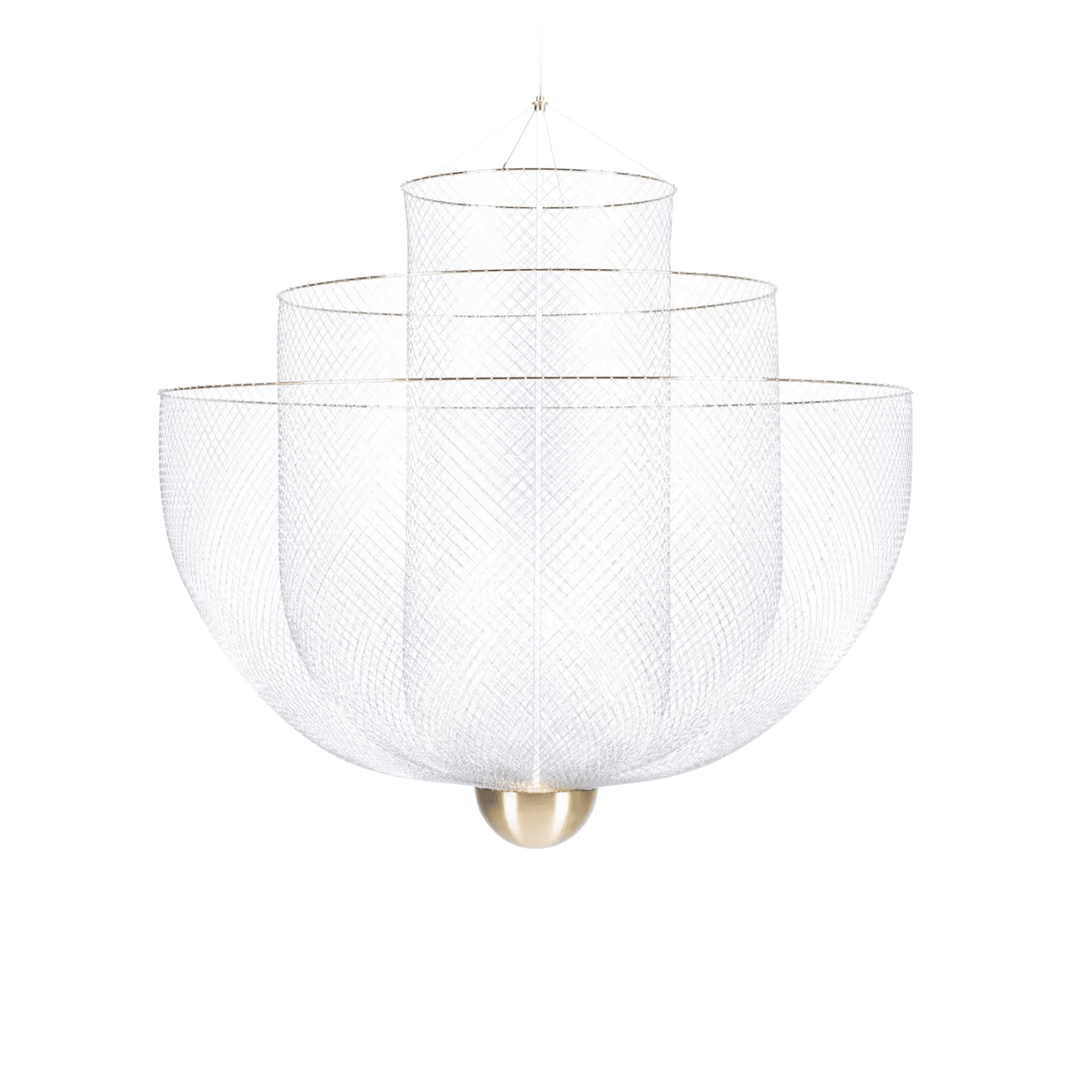 Żyrandol MESHMATICS mosiądz Moooi 90 cm Eye on Design