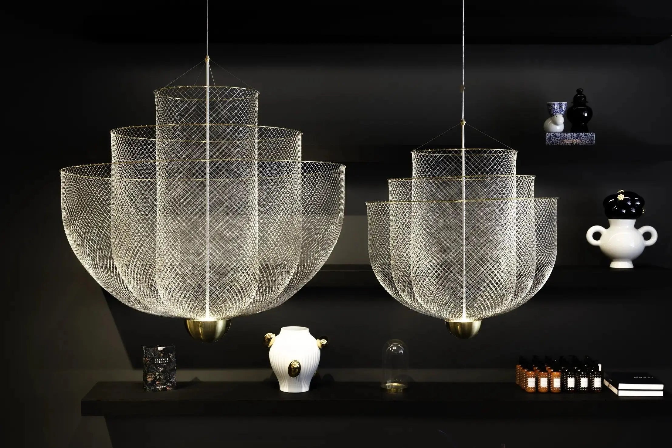 Żyrandol MESHMATICS mosiądz – Moooi