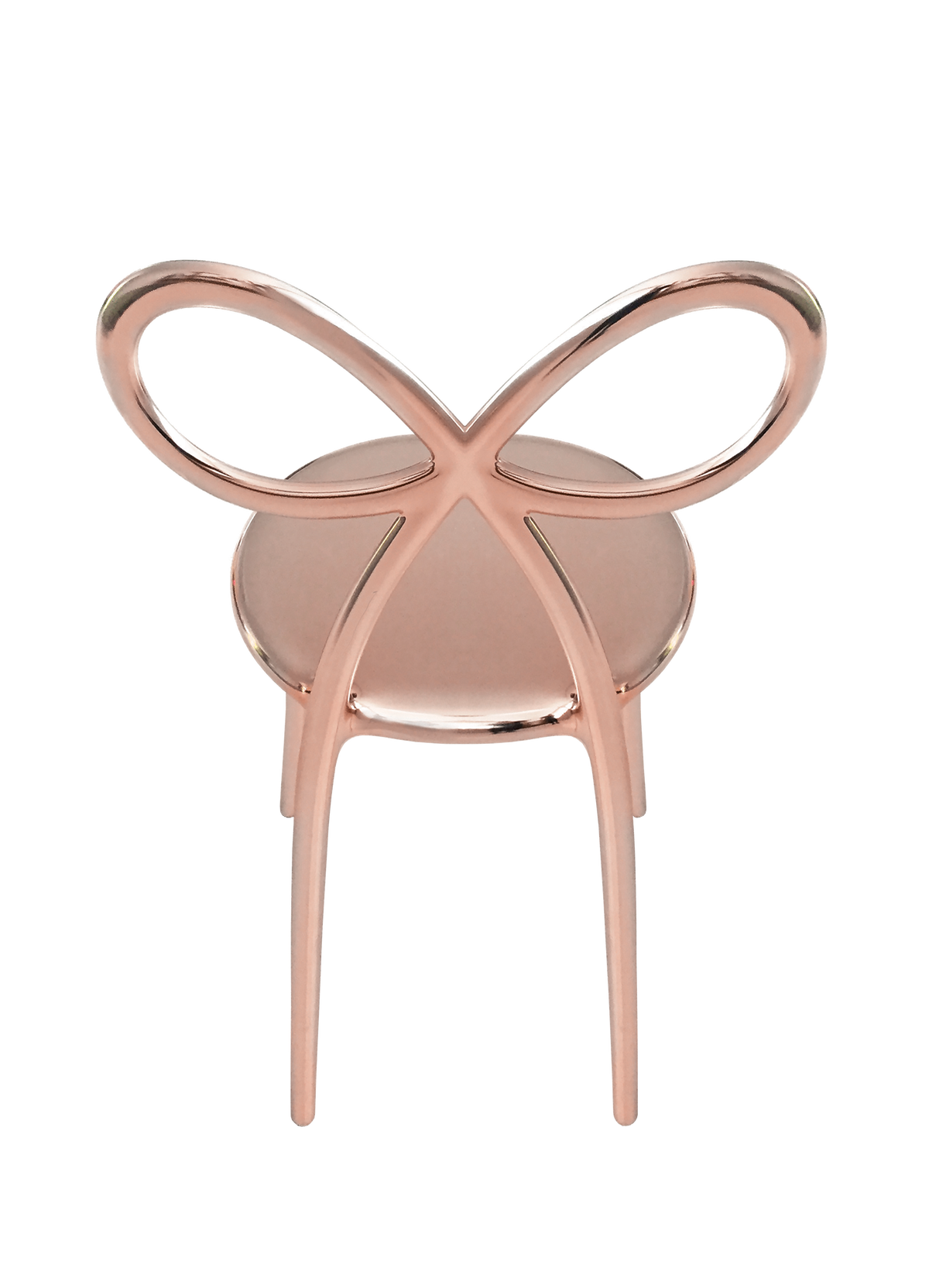 Zestaw krzeseł RIBBON różowy metal Qeeboo Eye on Design