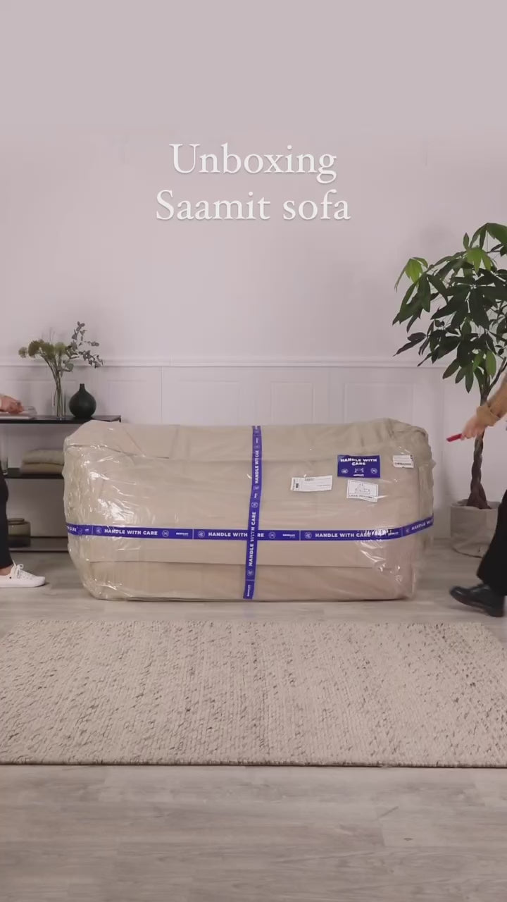 2-person sofa Saamit Boucle Black