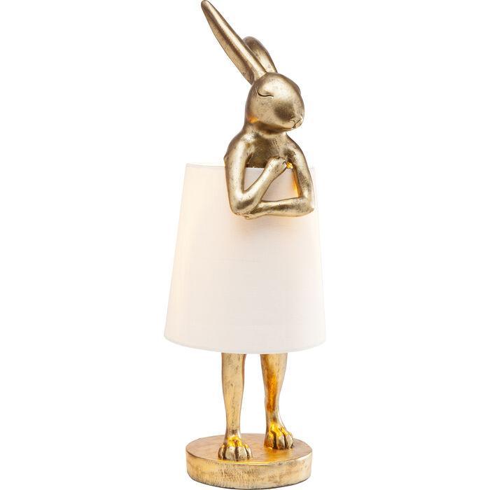 Lampa stołowa złota w kształcie królika – Kare Design