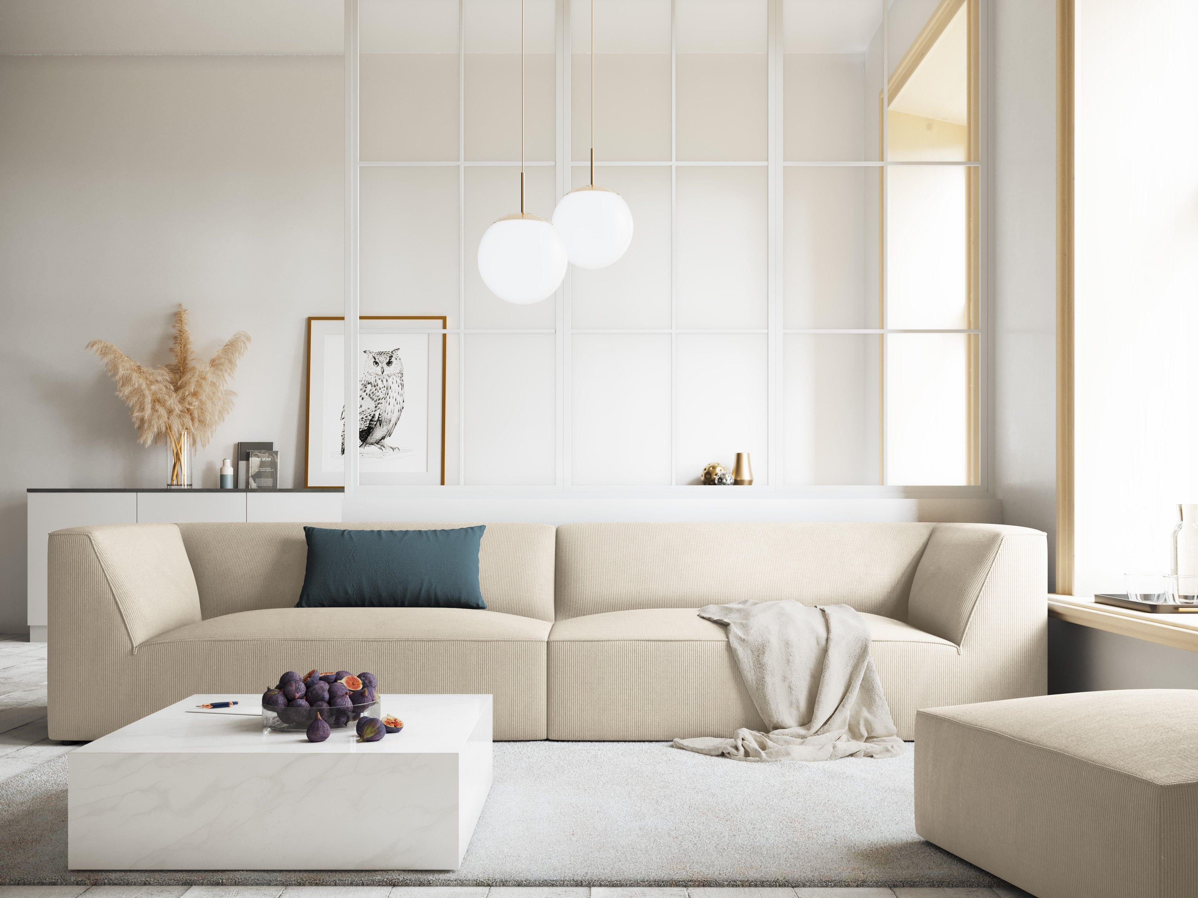 Sofa sztruksowa RUBY beżowy Micadoni Eye on Design