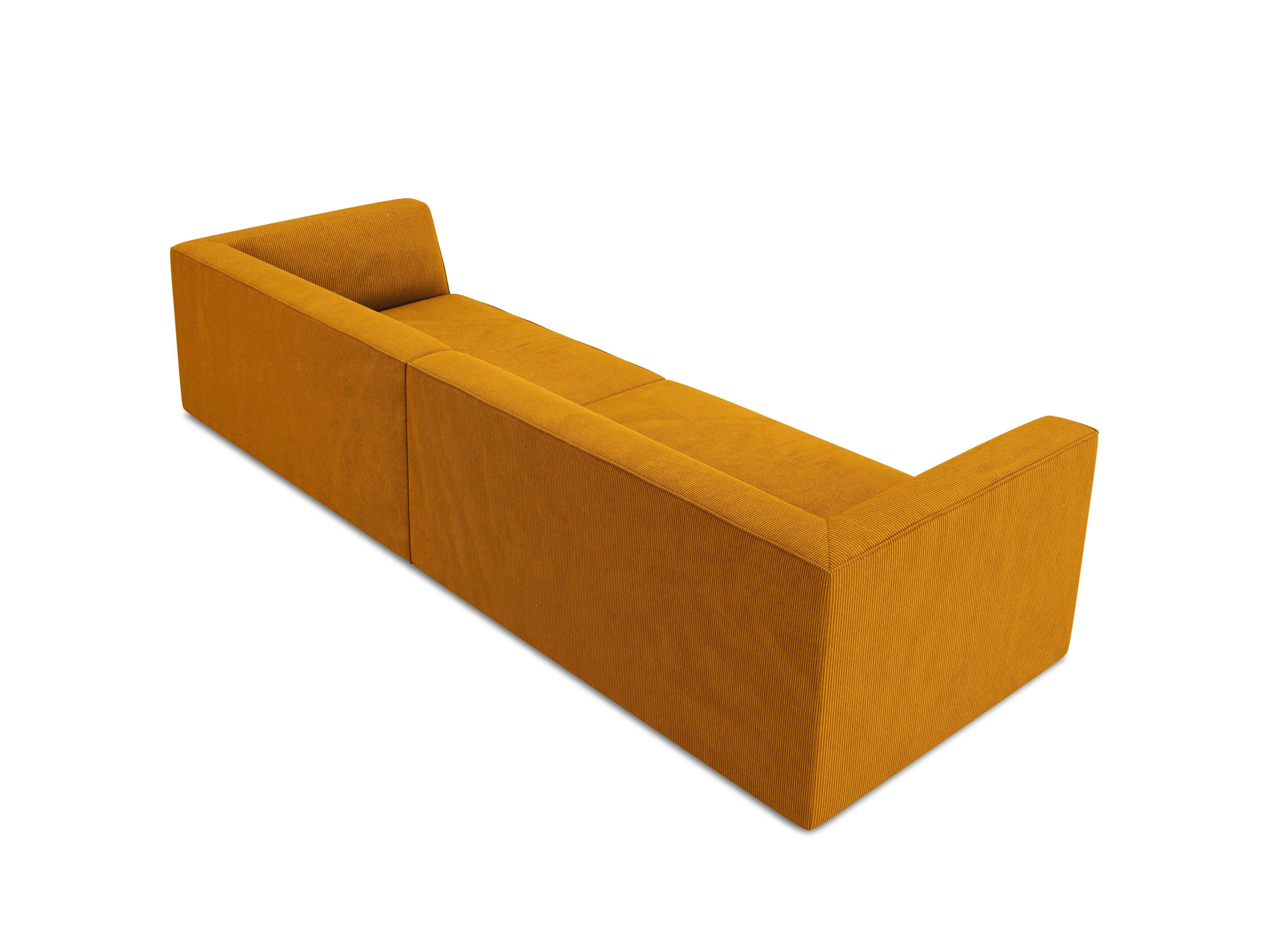 Sofa sztruksowa RUBY żółty Micadoni Eye on Design