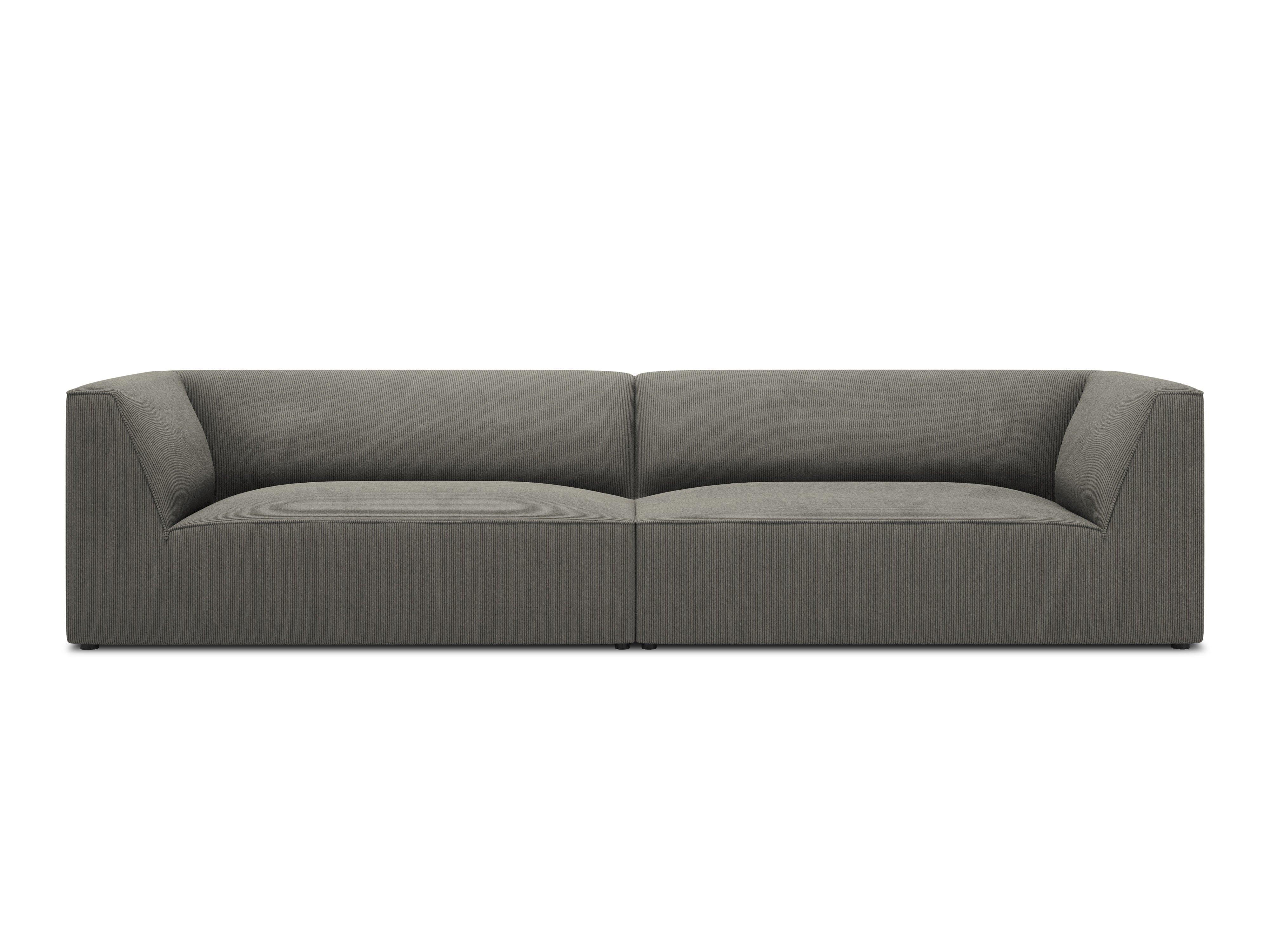 Sofa sztruksowa RUBY jasnoszary Micadoni Eye on Design