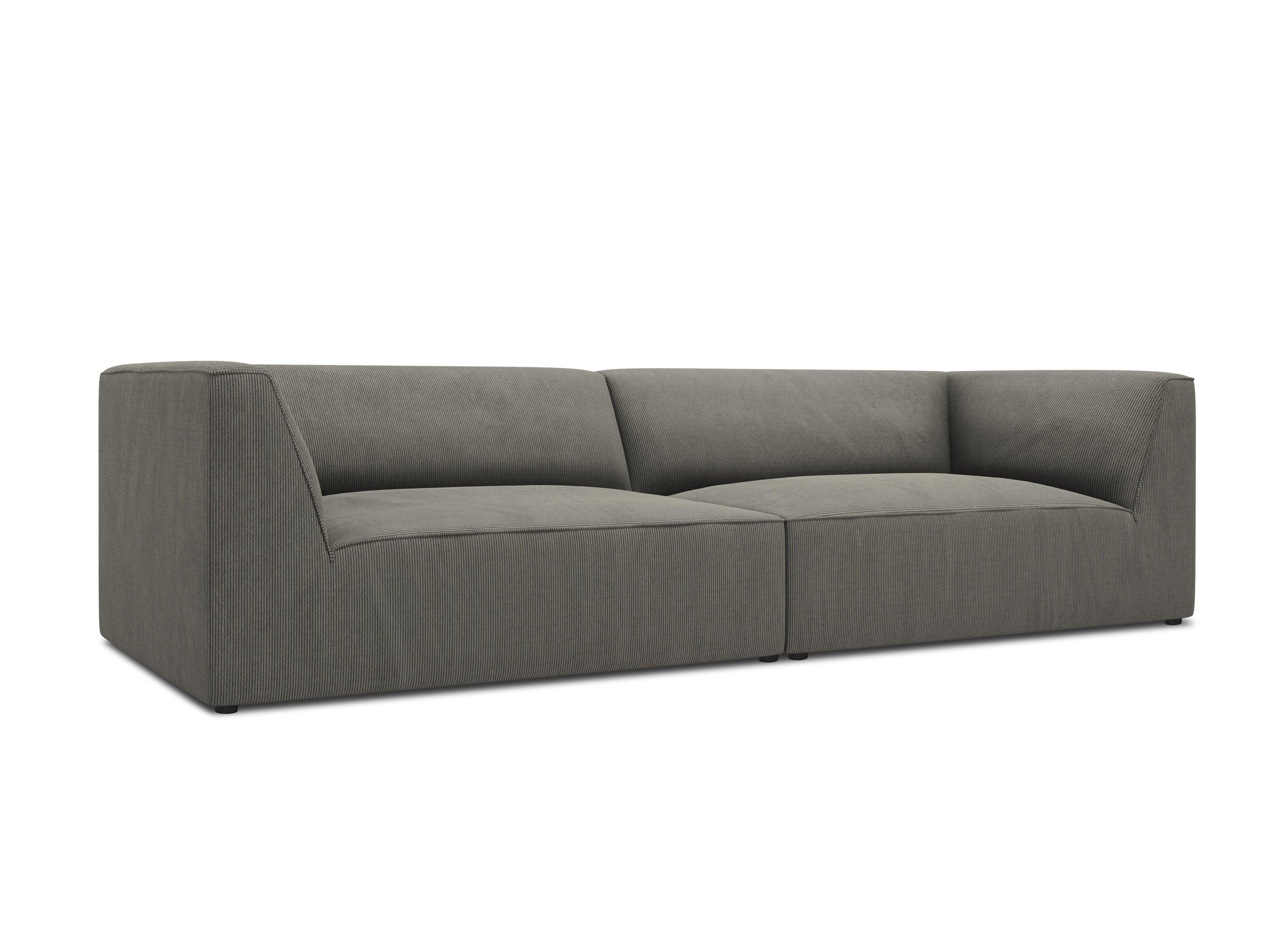 Sofa sztruksowa RUBY jasnoszary Micadoni Eye on Design