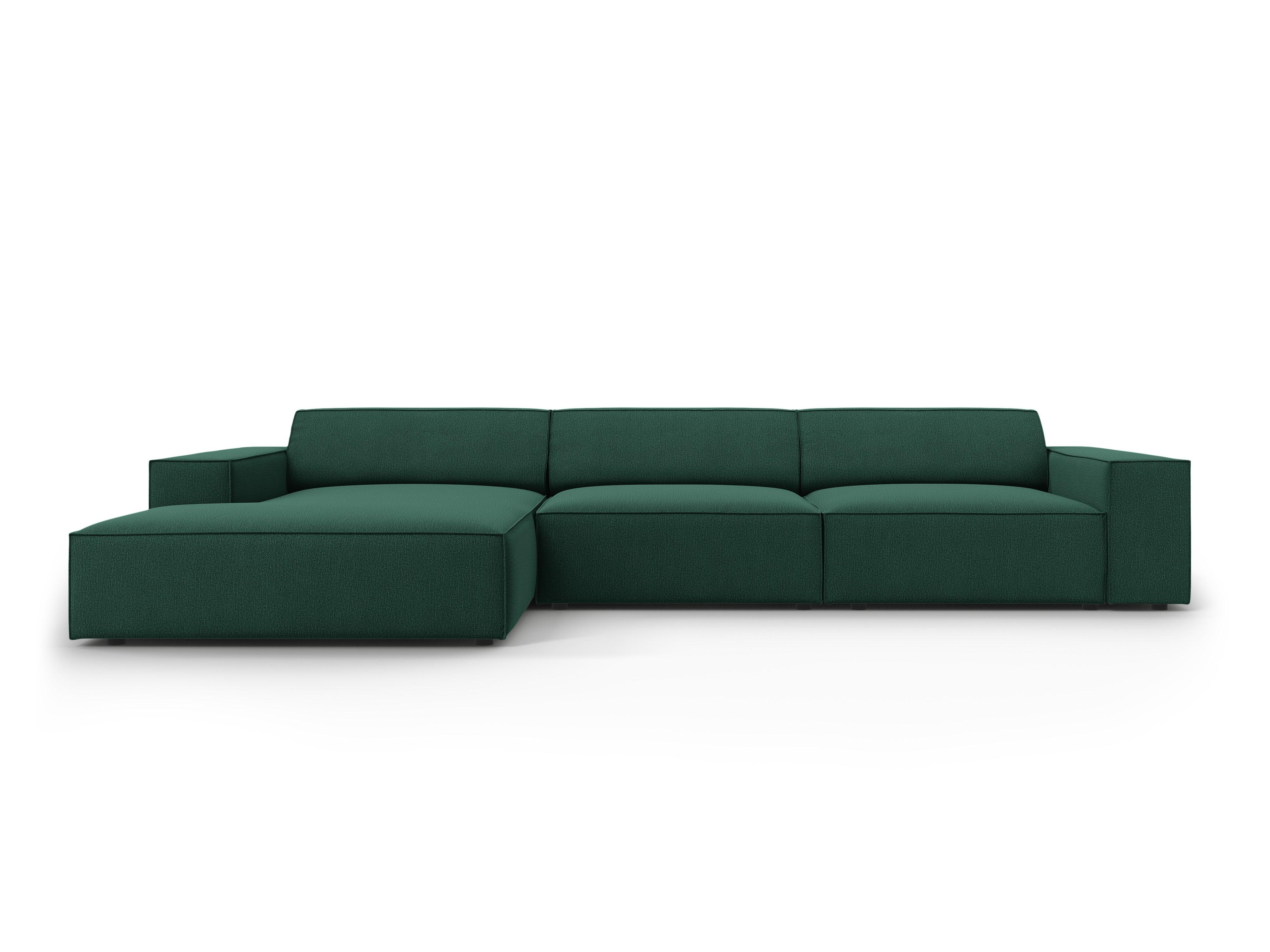 Narożnik lewostronny 4-osobowy JODIE zielony Micadoni Eye on Design