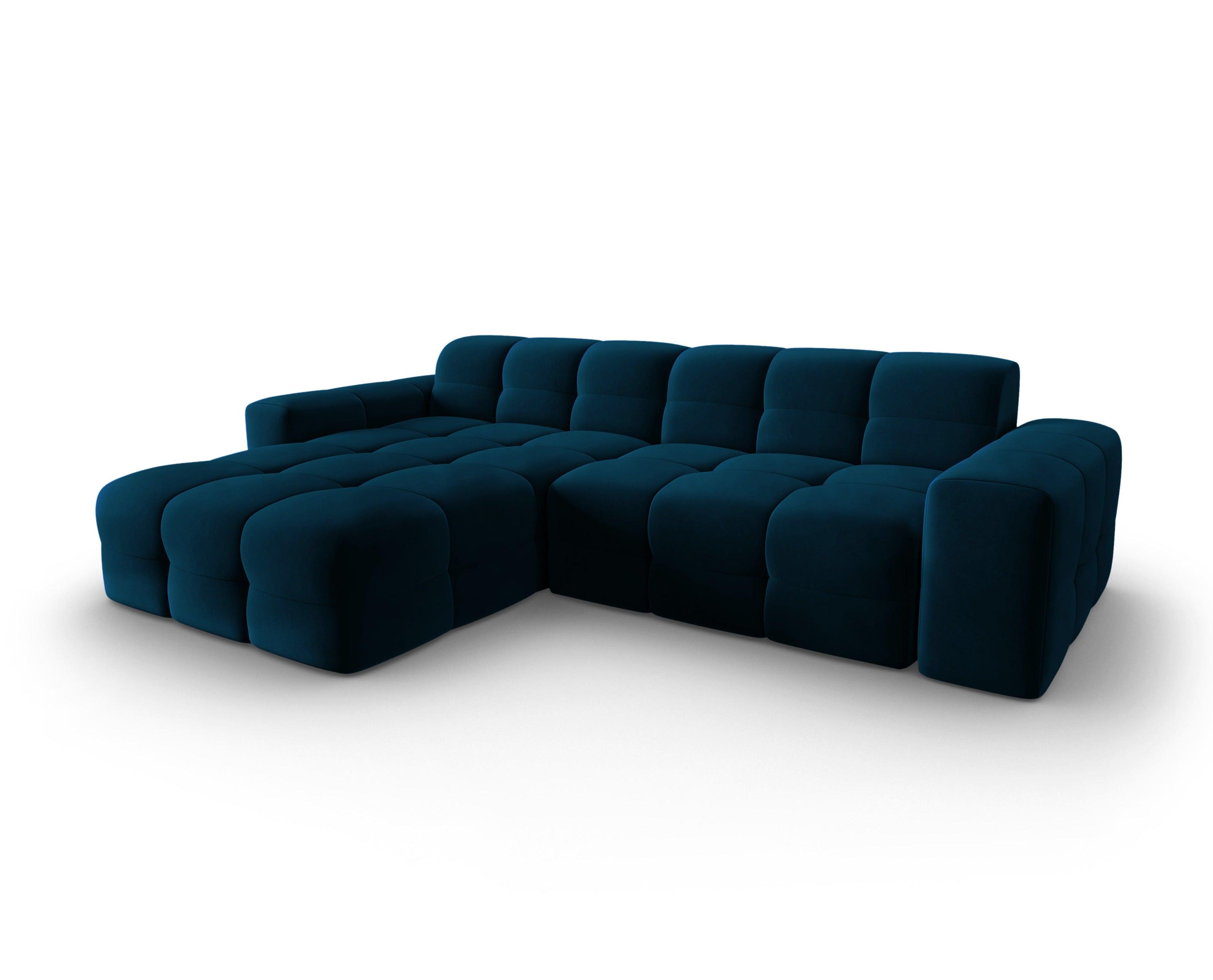 Narożnik lewostronny 4-osobowy KENDAL granatowy Micadoni Eye on Design