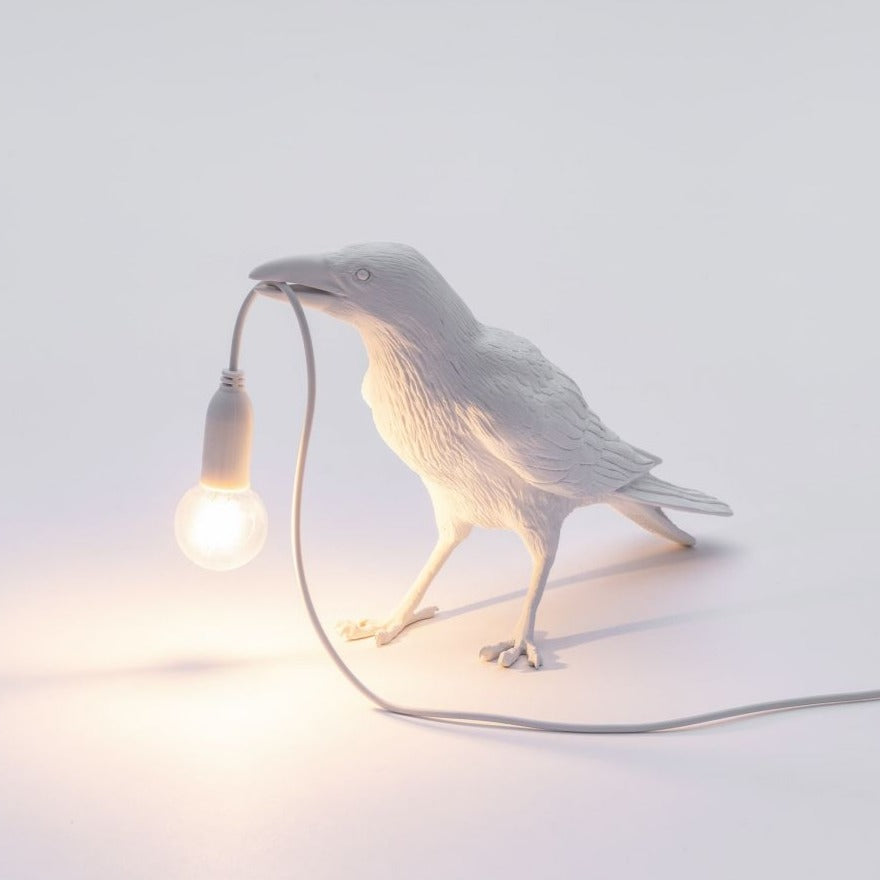 BIRD WAITING Lampe weiß