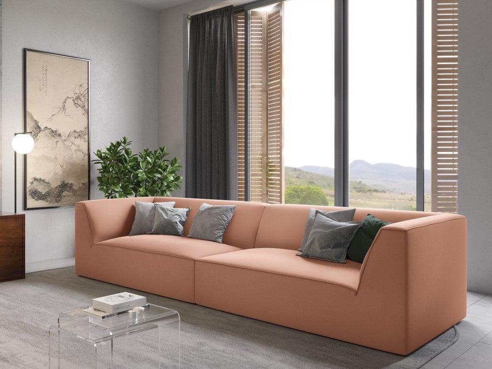 Sofa aksamitna RUBY łososiowy Micadoni Eye on Design