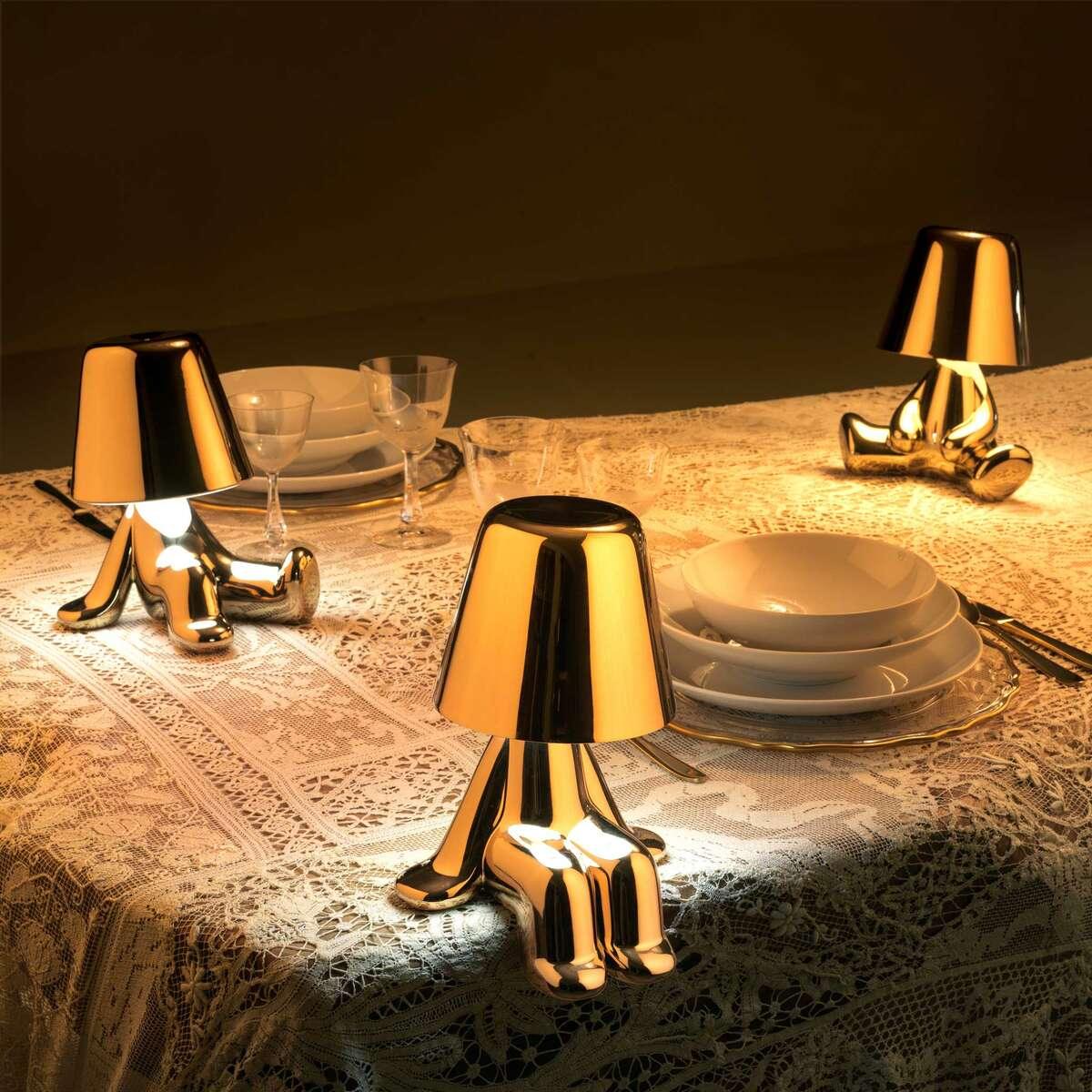 Lampka GOLDEN BROTHER TOM złoty Qeeboo Eye on Design