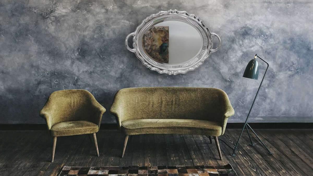 Lustro PLATEAU srebrny Qeeboo Eye on Design