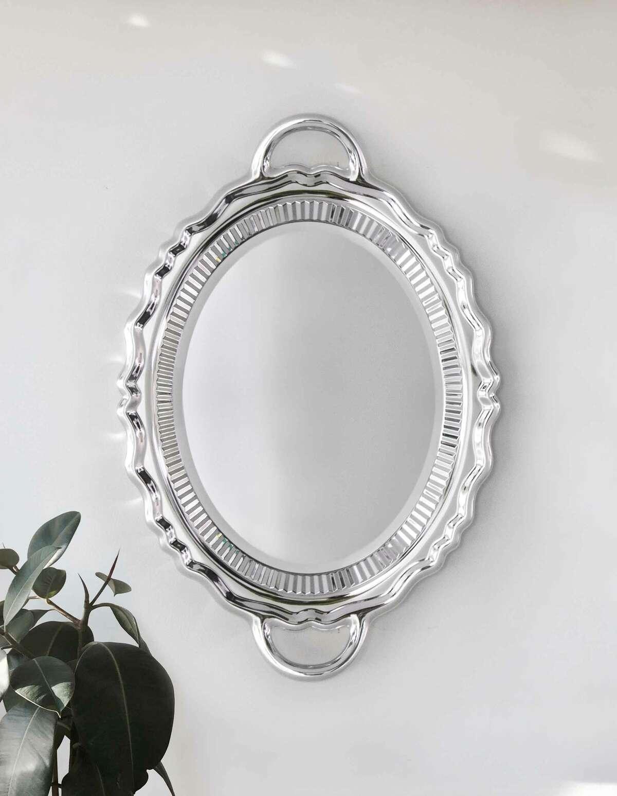 Lustro PLATEAU srebrny Qeeboo Eye on Design