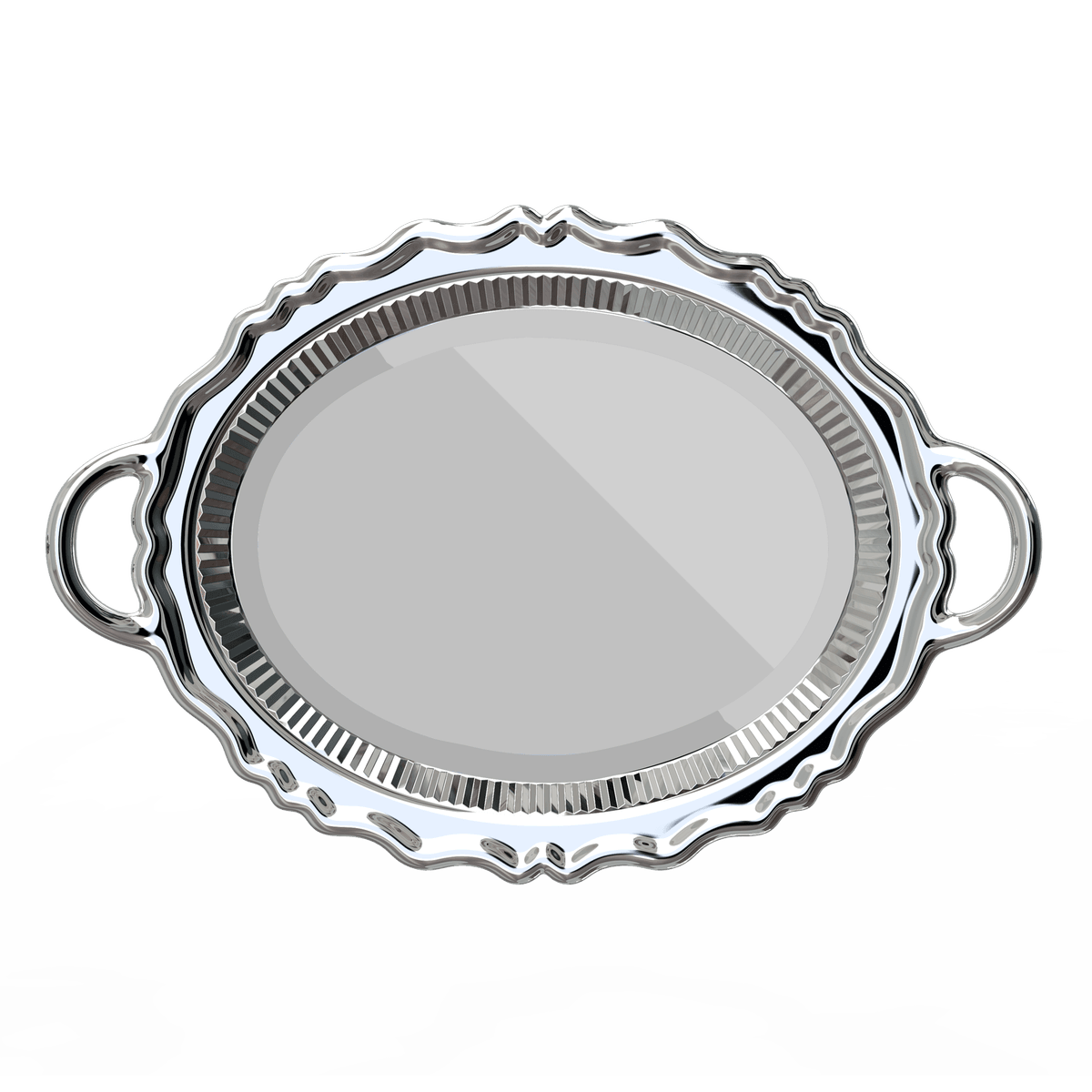 Lustro PLATEAU srebrny Qeeboo Eye on Design