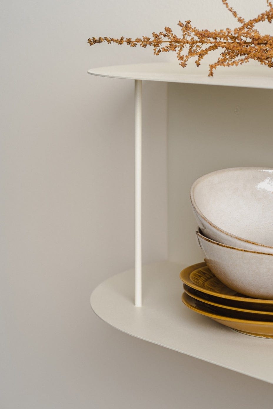 Półka LINA beżowa ze stali – styl industrialny