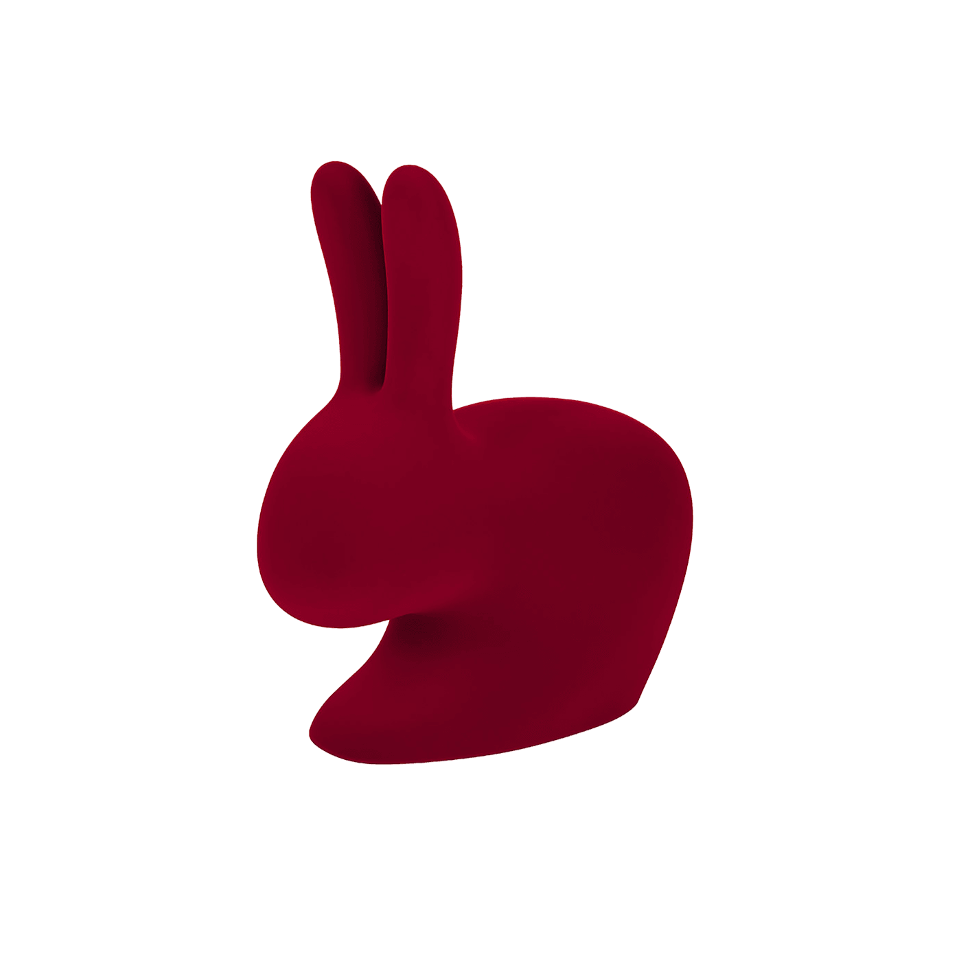 Podpórka do książek RABBIT VELVET czerwony Qeeboo Eye on Design