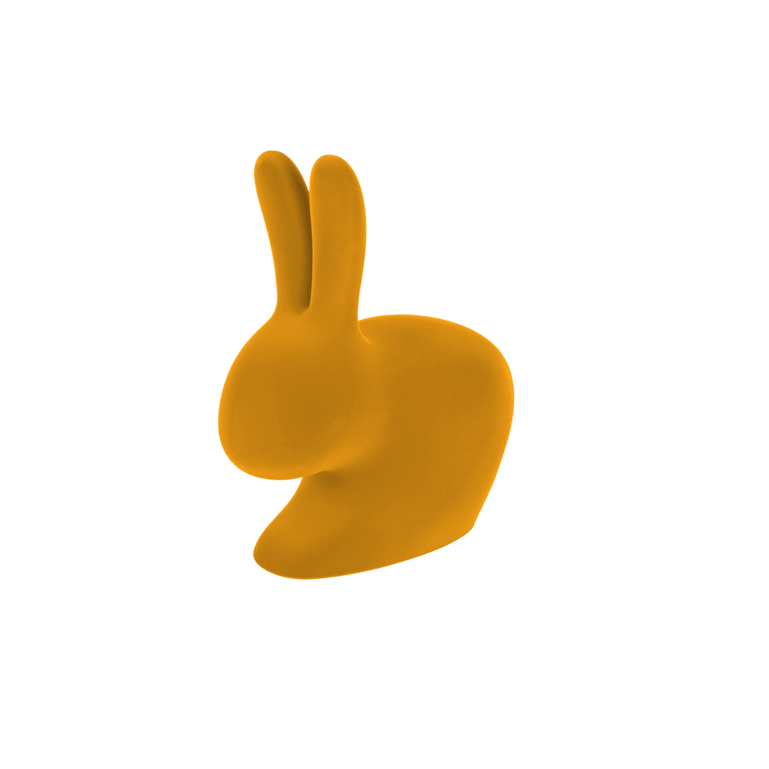 Podpórka do książek RABBIT VELVET musztardowy Qeeboo Eye on Design