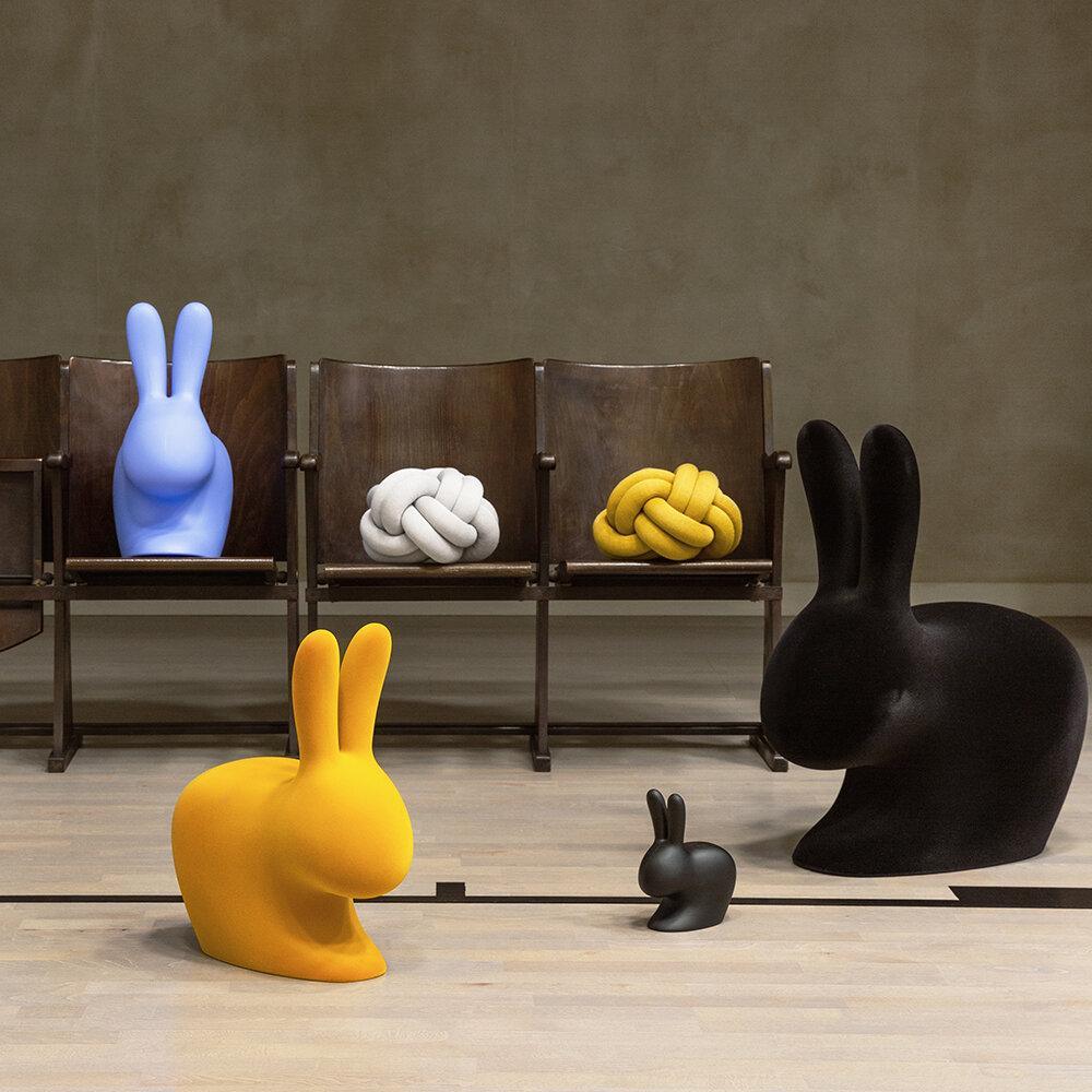 Stoper do drzwi RABBIT pomarańczowy Qeeboo Eye on Design