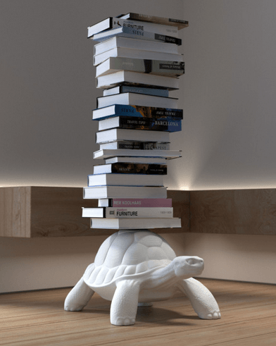 Szafka na książki TURTLE CARRY biała Qeeboo Eye on Design