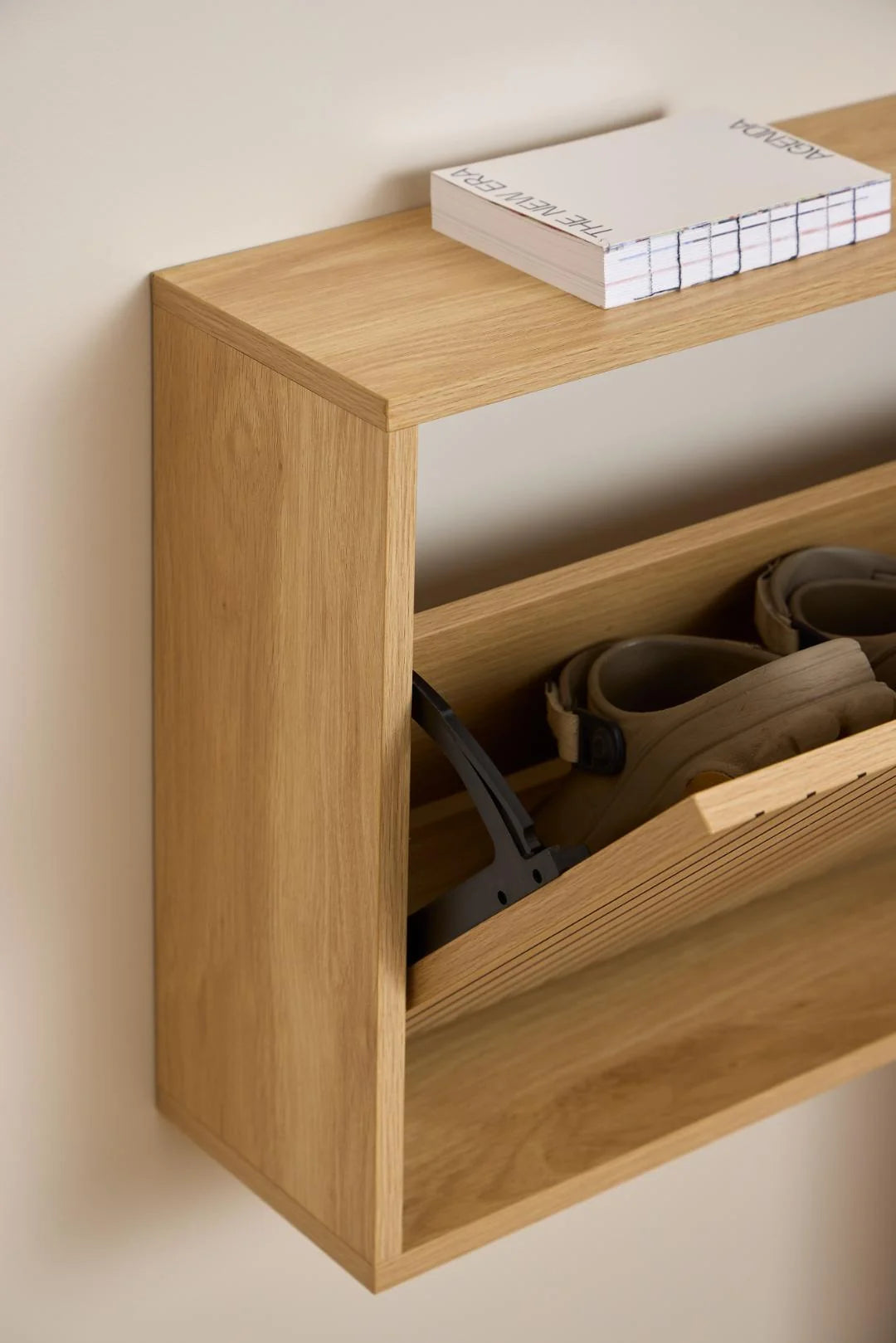 Albanys Schuhschrank Melamine Eiche