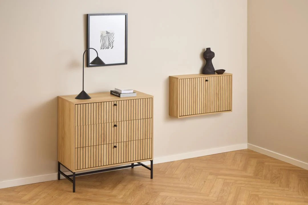 Albanys Schuhschrank Melamine Eiche
