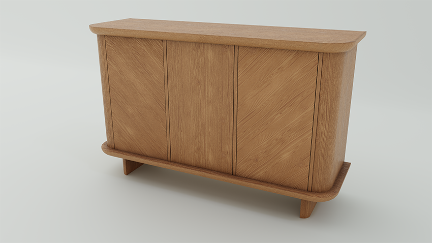 Kommode OKAL Eiche natur [Amelia - Bild von schlechter Qualität, zum Austausch, sobald ich Zugang zur Bilddatenbank habe]