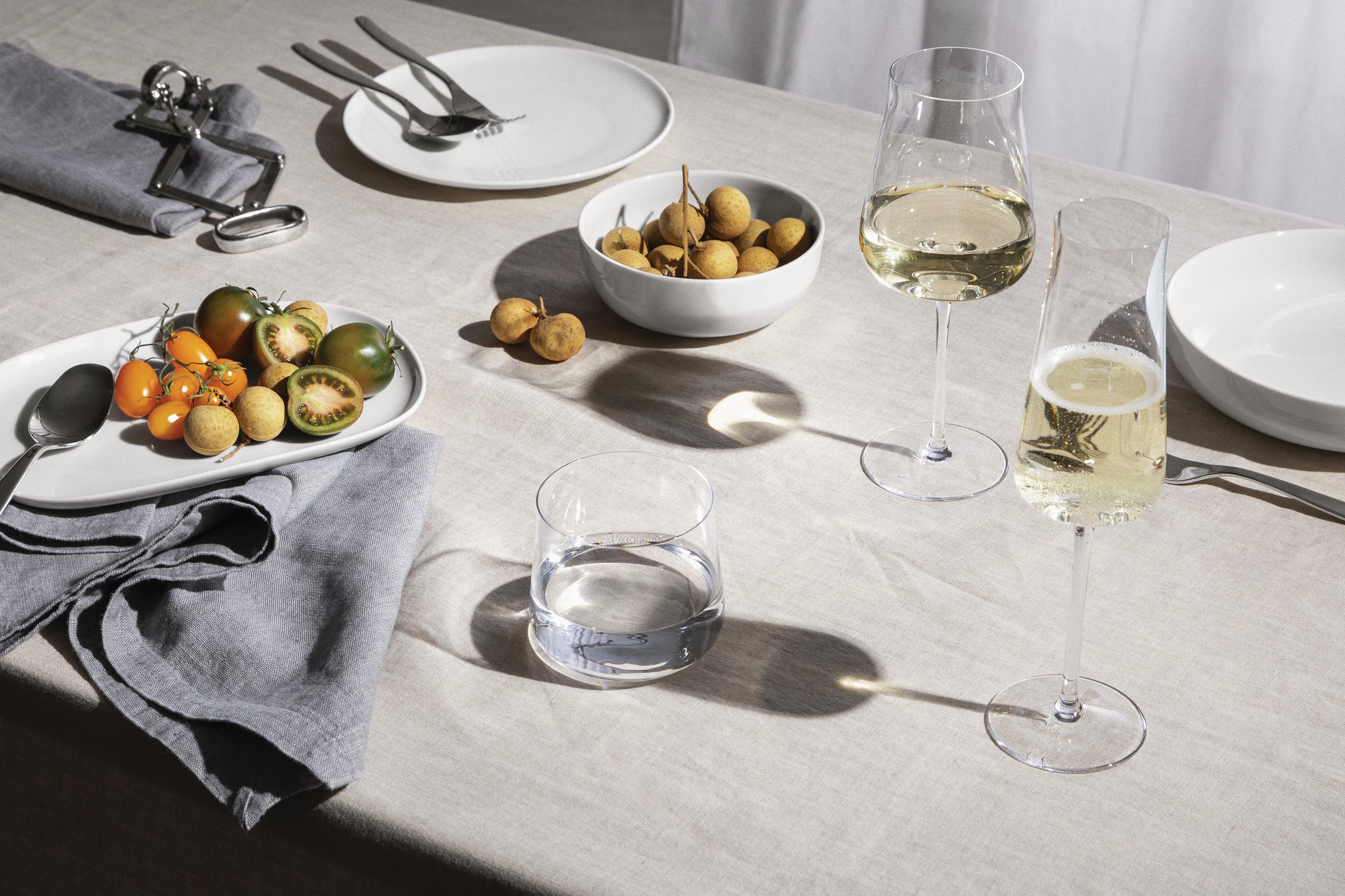 A glass for white wine eugenia crystal glass