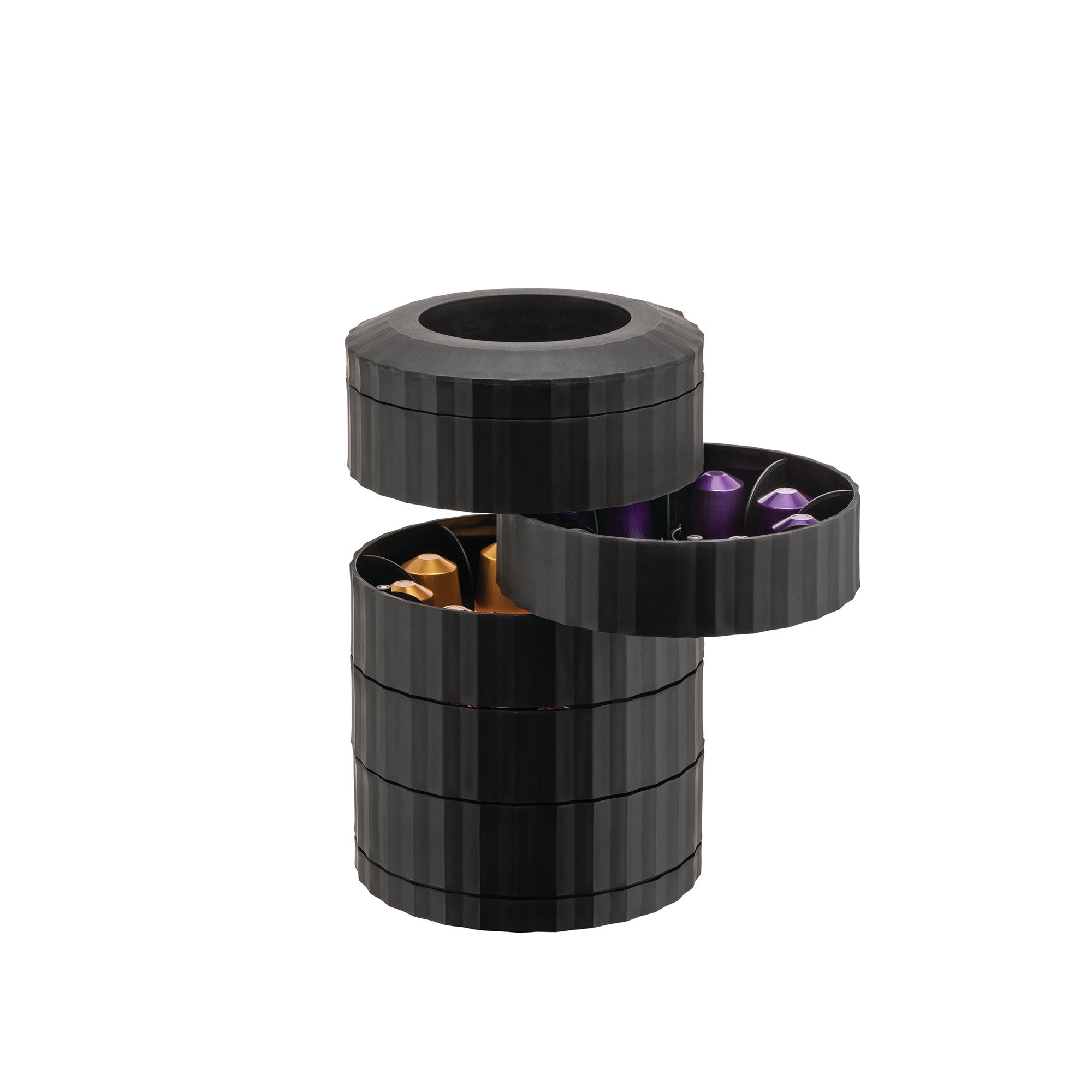 Black coffee capsule container