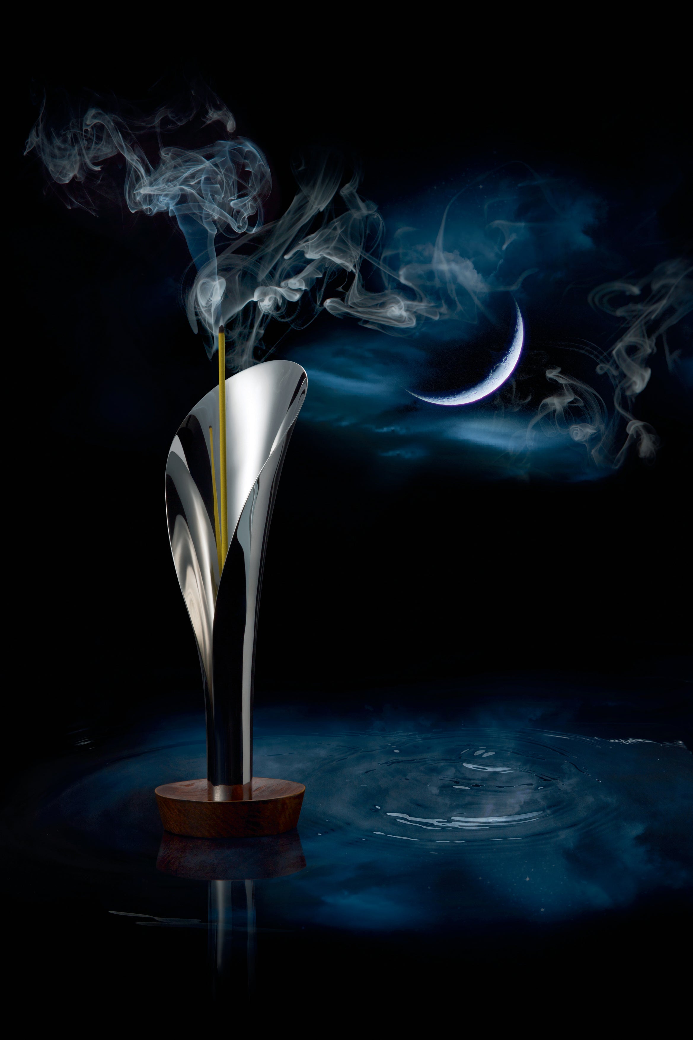 Incense stand Lily stainless steel