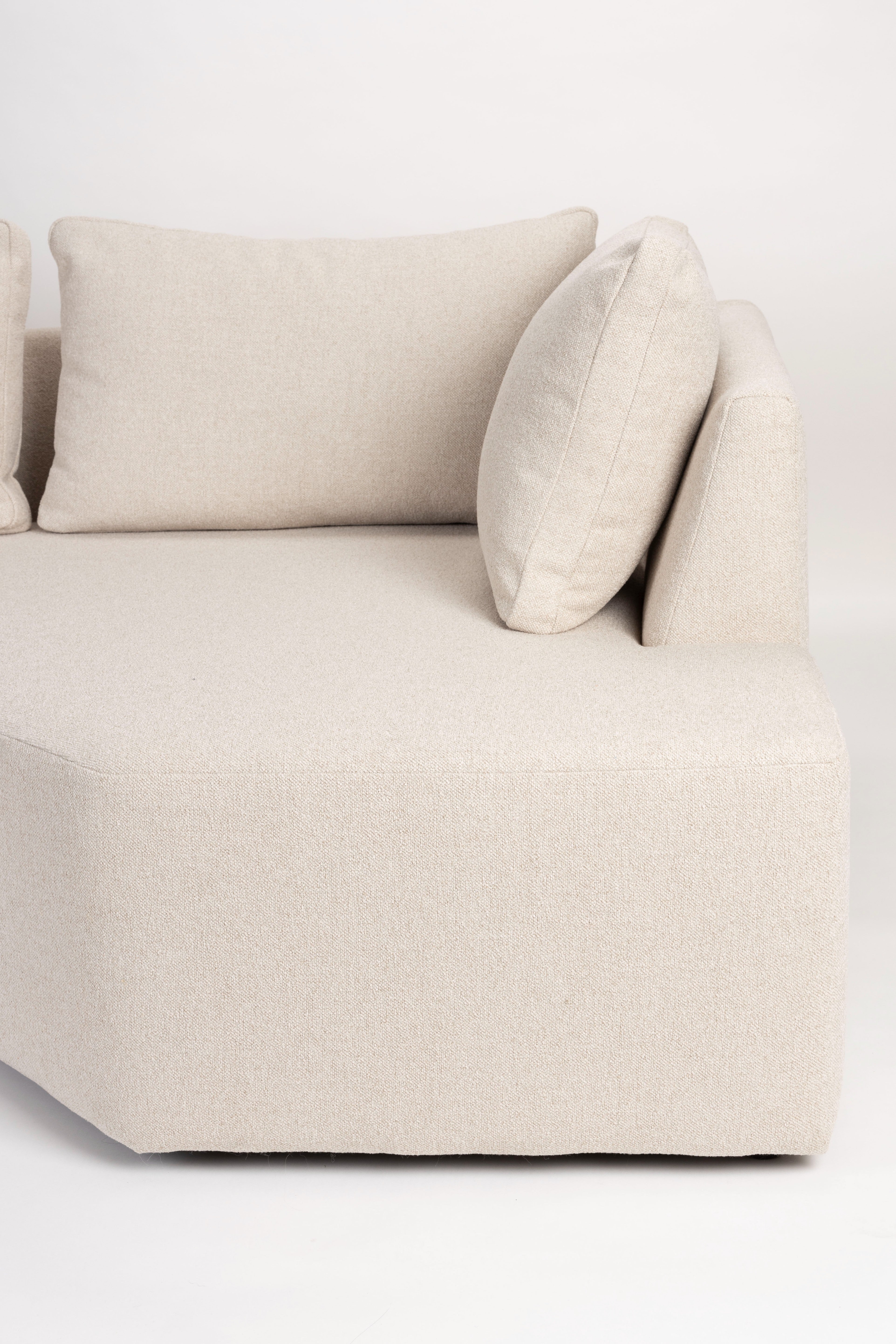 Modulares Sofa PROSPER - Endelement rechts sandfarben