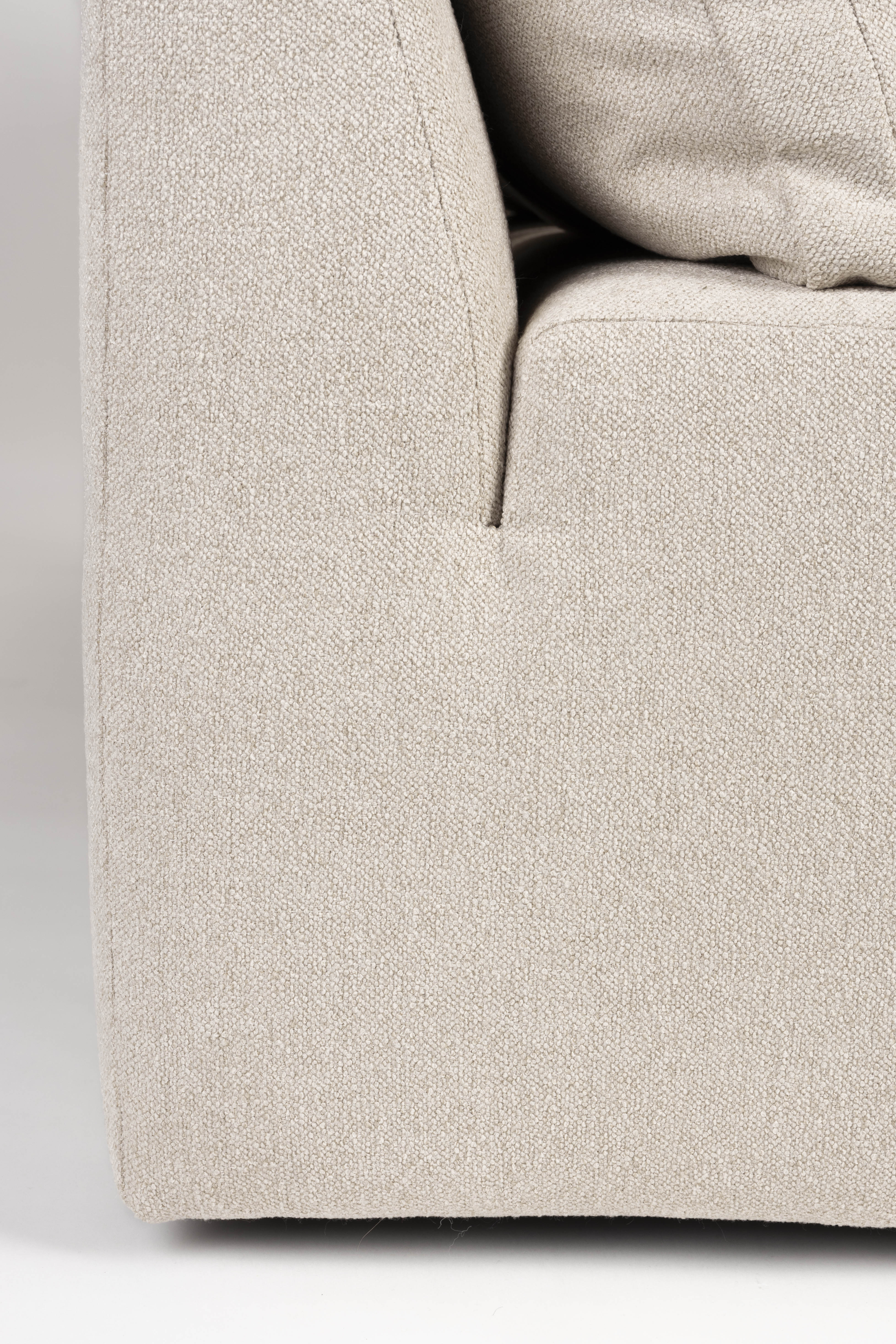 Modulares Sofa PROSPER - linksseitiger Chaiselongue in Sandfarbe