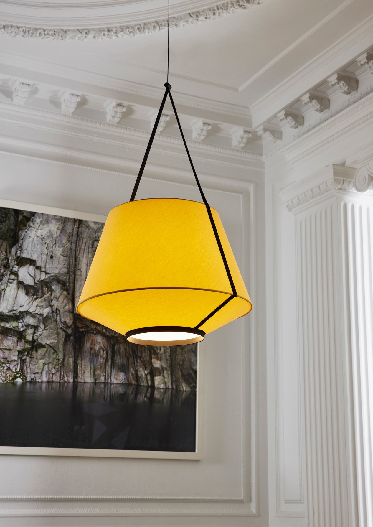 Carrie hanging lamp yellow